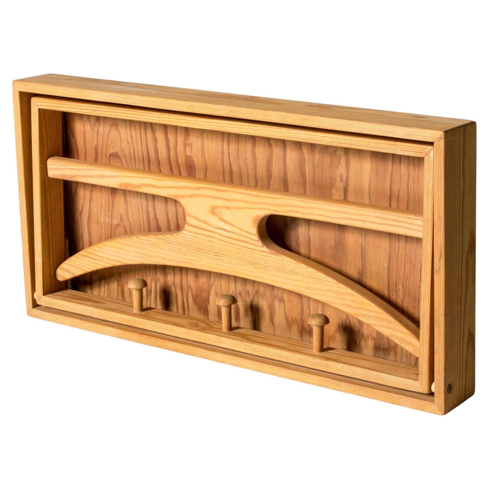 Scandinavisch Modern grenen wandkapstok