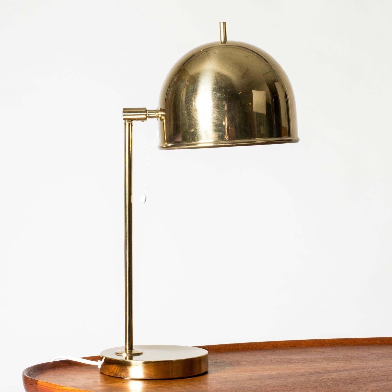 Mid-Century Modern Messing Tafellamp van Eje Ahlgren, Bergboms, Zweden, jaren 1960 photo furniture