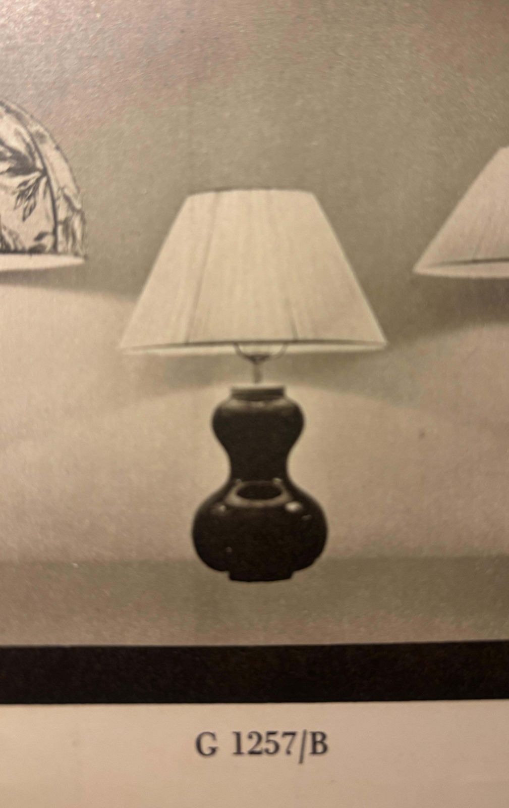 photo for sale Zweedse moderne glazen tafellamp van Josef Frank voor Firma Svenskt Tenn, jaren 1940/50