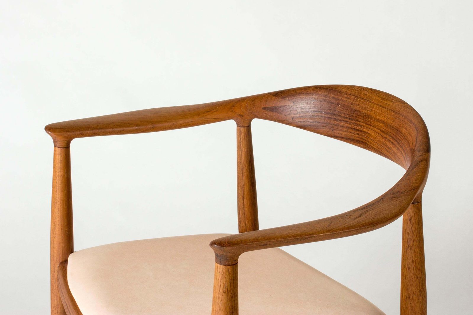 Midcentury Modern "The Chair" In Teak By Hans J. Wegner, Denmark, 1950s photo vintage