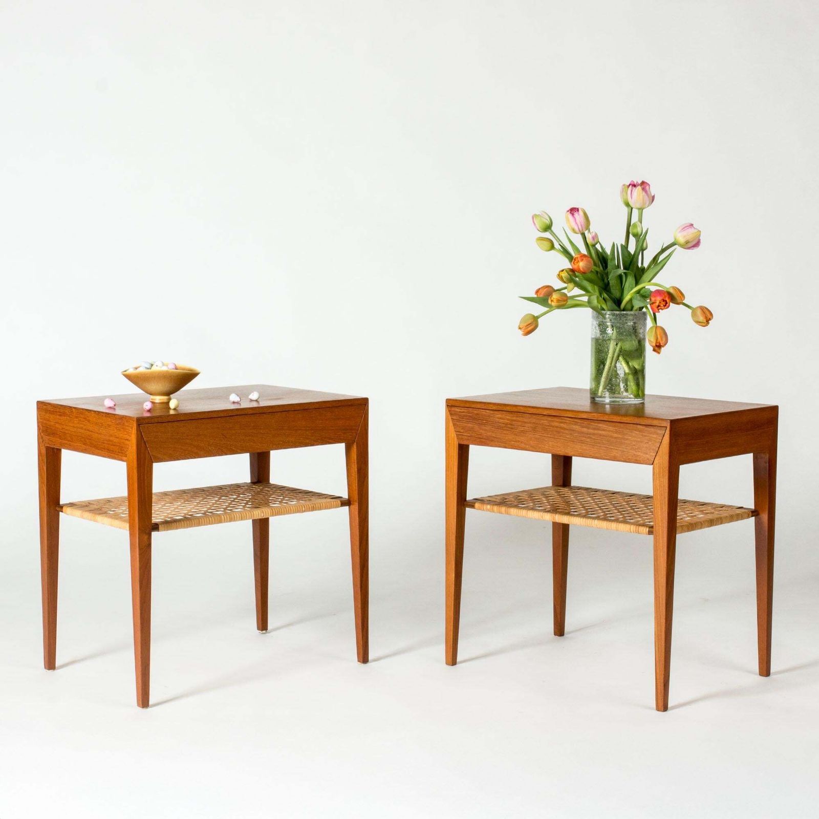Severin Hansen Teak Side Tables, Scandinavian Modern, Denmark, 1950s photo Furniture