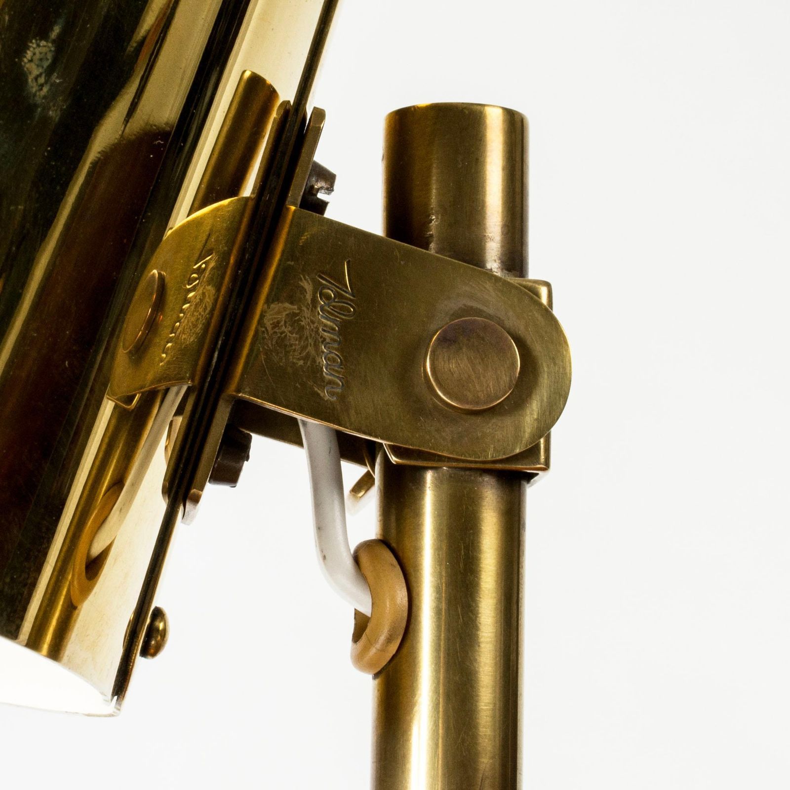 photo furniture Vintage Brass Table Lamp By Paavo Tynell, Scandinavian Modern