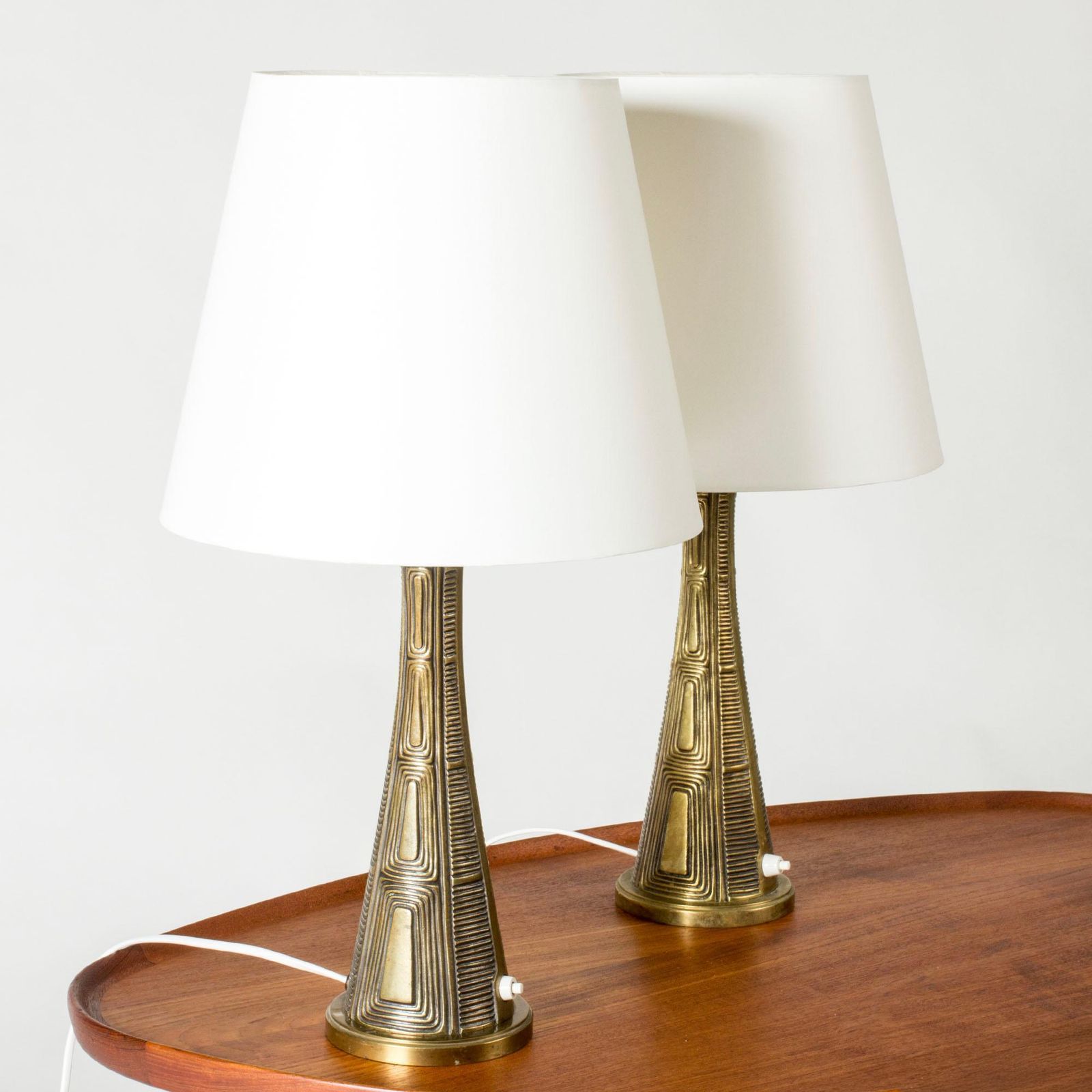 Lampes de table scandinaves modernes Sonja Katzin, Asea, Suède, années 1950 photo for sale