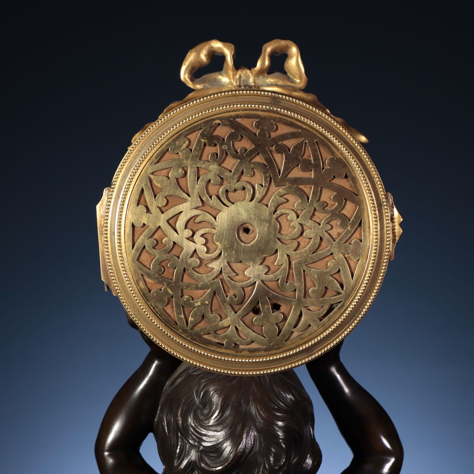 Bronze Triptych With Clock And Candelabra   Attributed To Lenoir And Dasson photo 6410.0