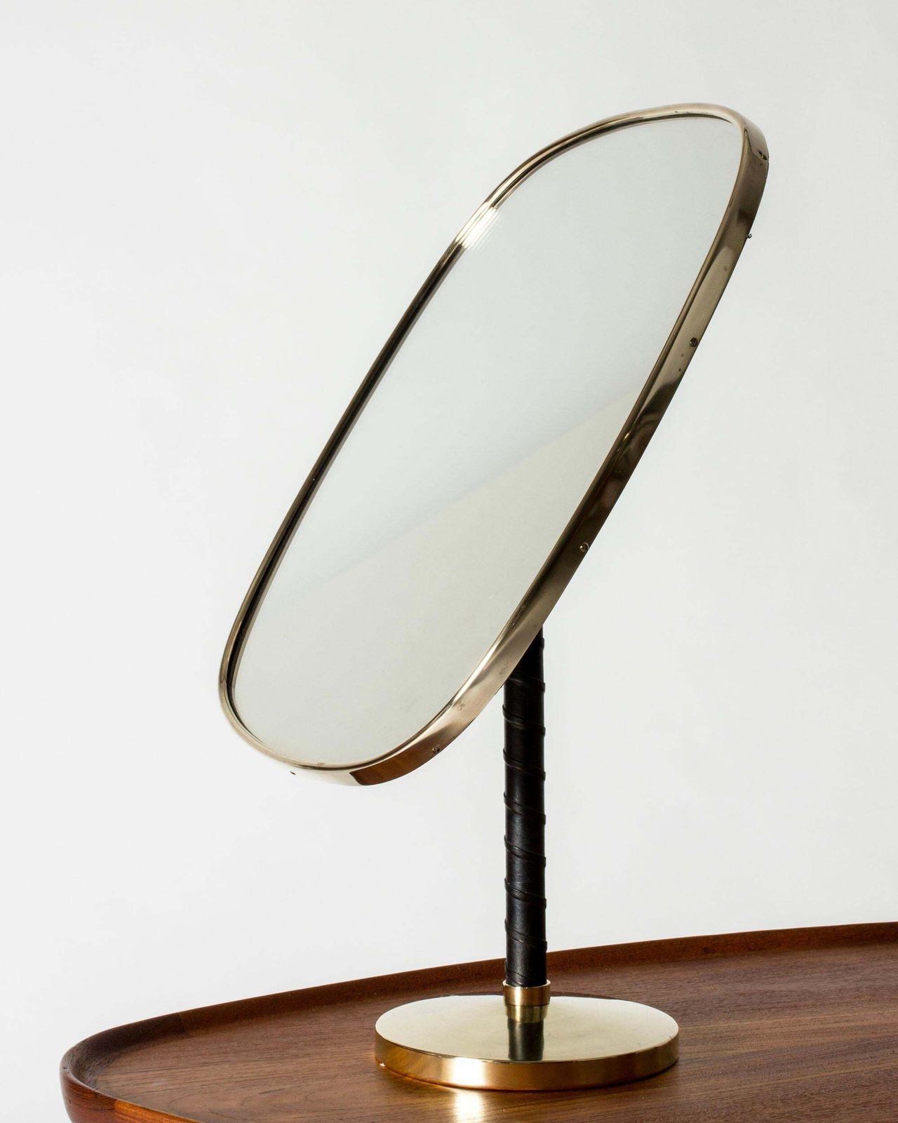Modernist Table Mirror By David Rosén For Nordiska Kompaniet, Sweden, 1950s photo furniture
