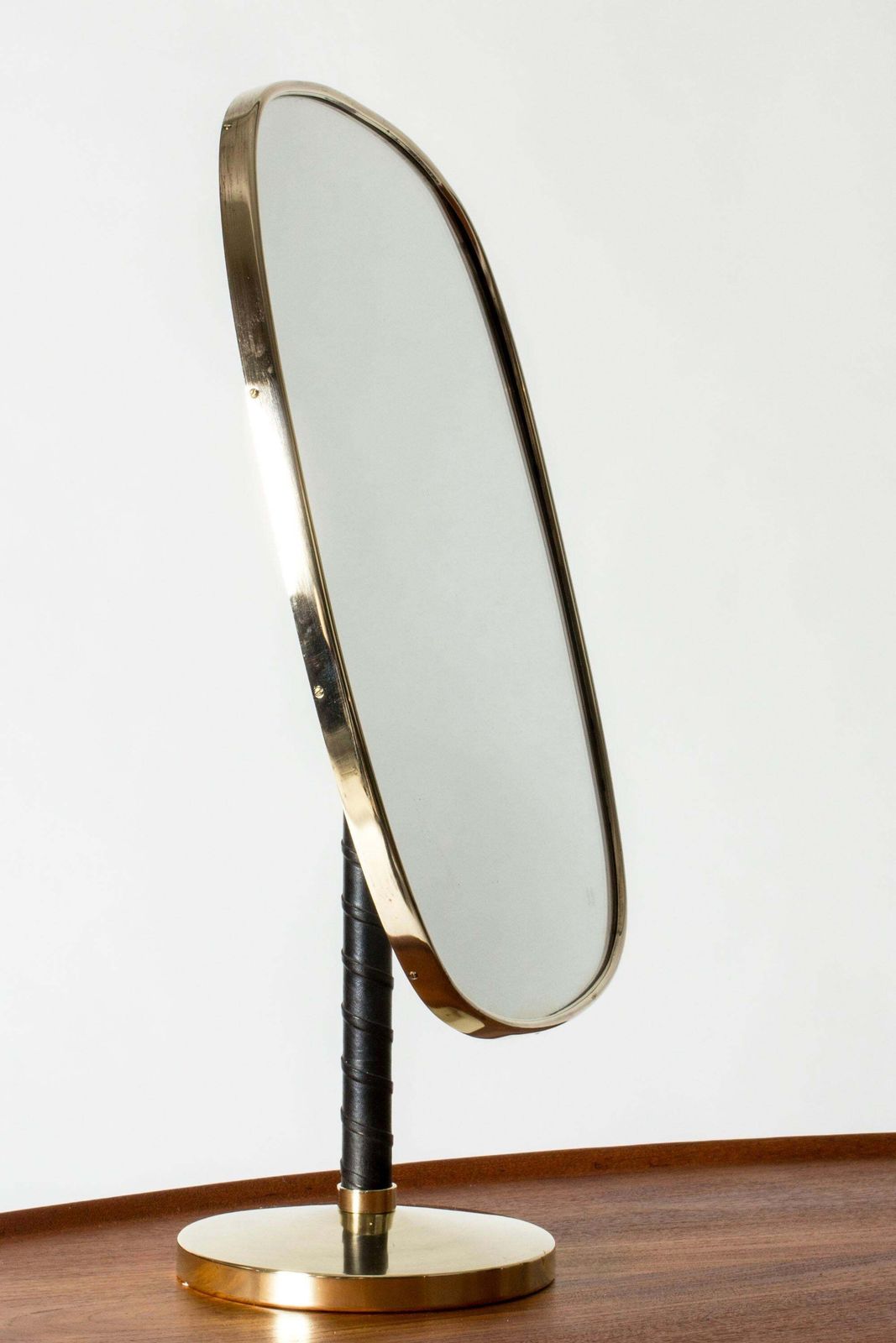 Modernist Table Mirror By David Rosén For Nordiska Kompaniet, Sweden, 1950s photo for sale