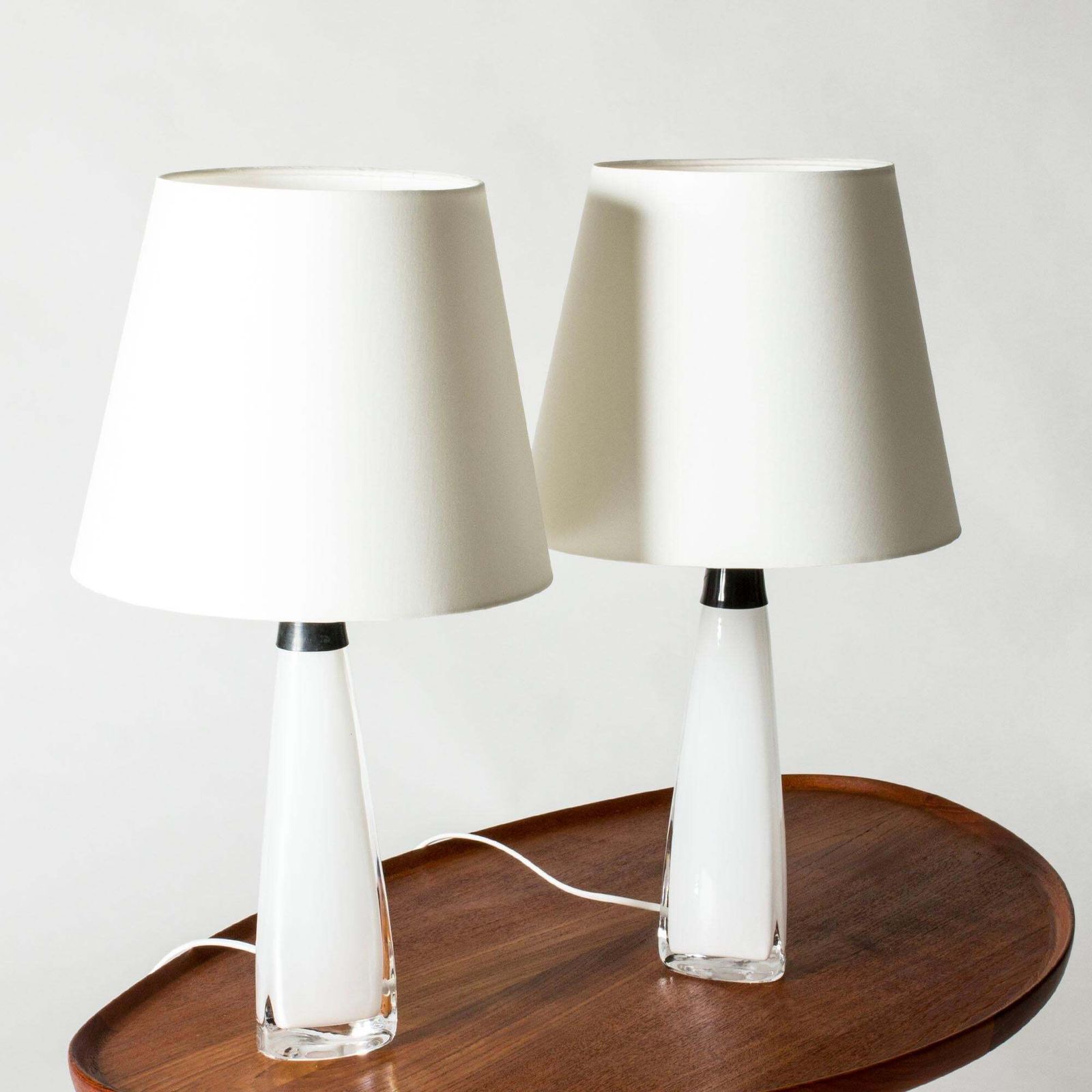 Mid-century glazen tafellampen van Carl Fagerlund, Orrefors, Zweden, jaren 1960 photo furniture