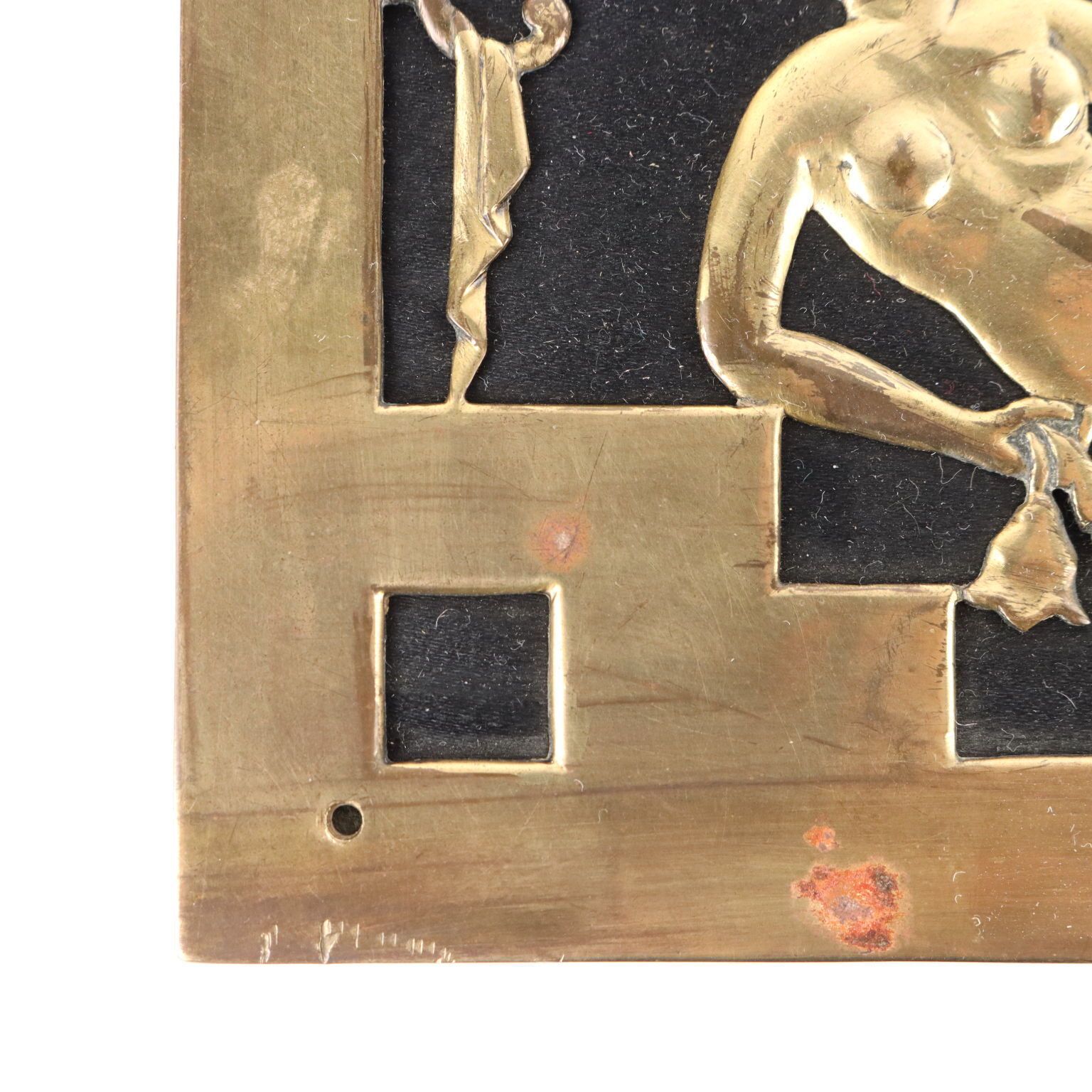 Art Deco Casket Brons Stof Europa jaren 1920-30 photo buy
