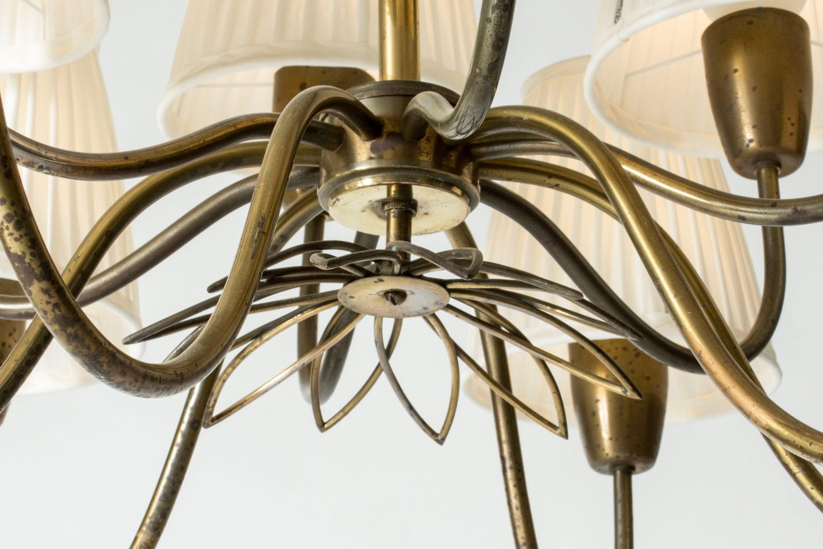 Modernistische hanglamp van Hans Bergström, Ateljé Lyktan, Zweden, jaren 1940 photo vinterior