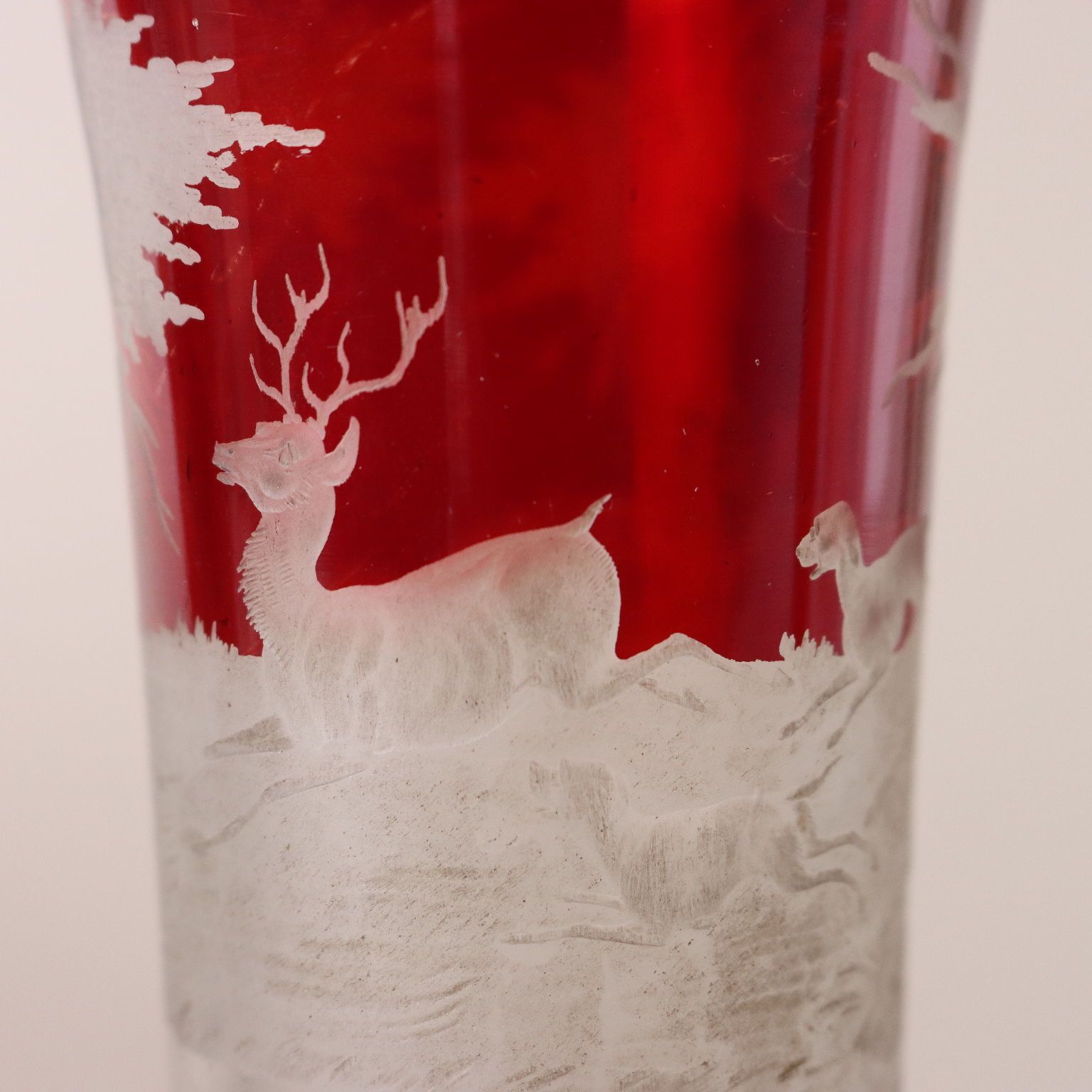 Groep antieke glazen, gekleurd glas, diverse fabrikanten photo vintage