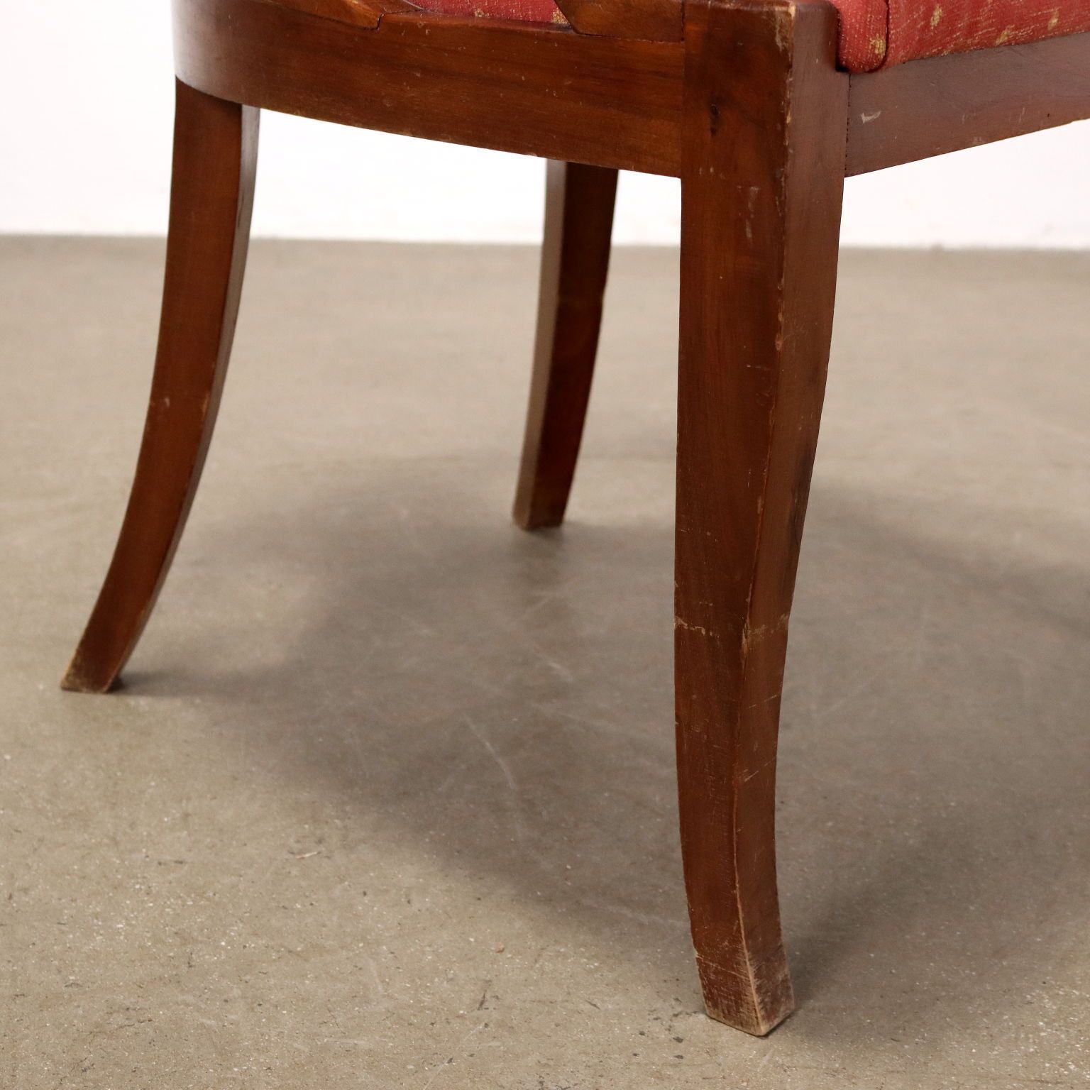 Antique Armchair Walnut Fabric With Footrest XIX Century photo vinterior
