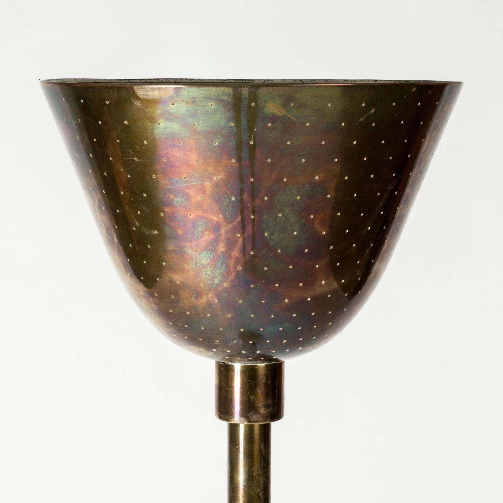 Finnish Midcentury Modern Brass Floor Lamp By Carl Axel Acking, Sweden, 1930s photo 43667.0