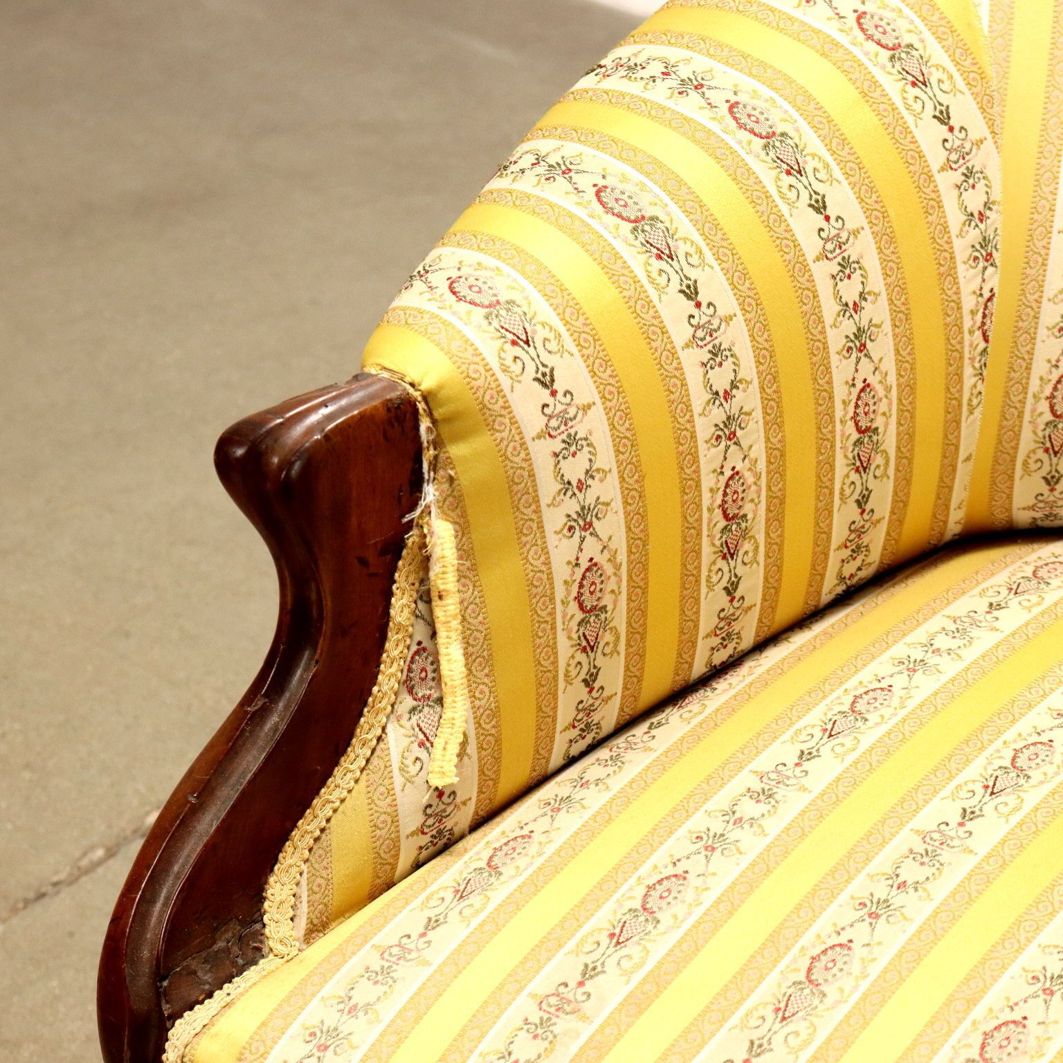 Luigi Filippo Settee In Walnut   Italy Mid 19th Century photo Furniture