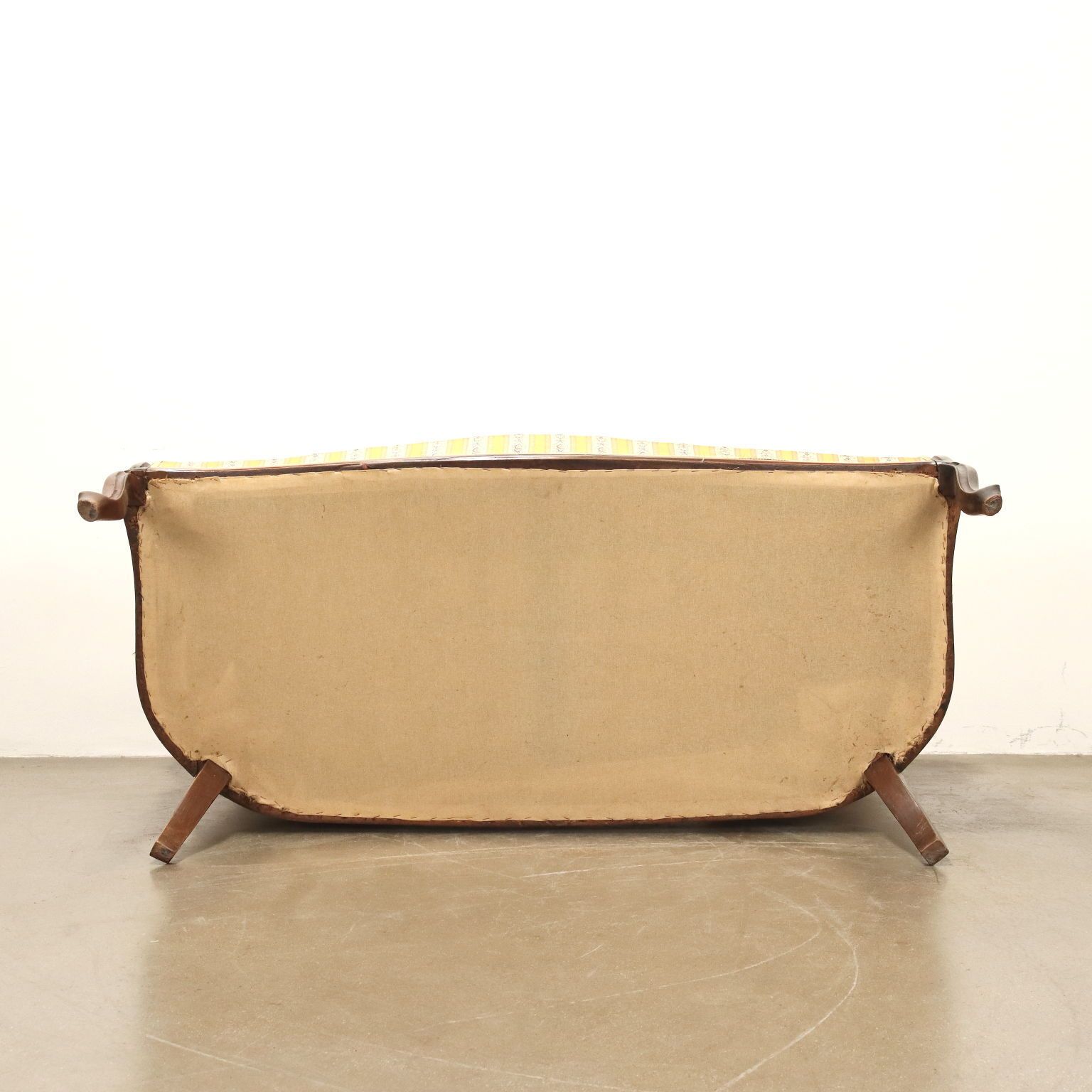 photo furniture Canapé Luigi Filippo en noyer, Italie, milieu du XIXe siècle