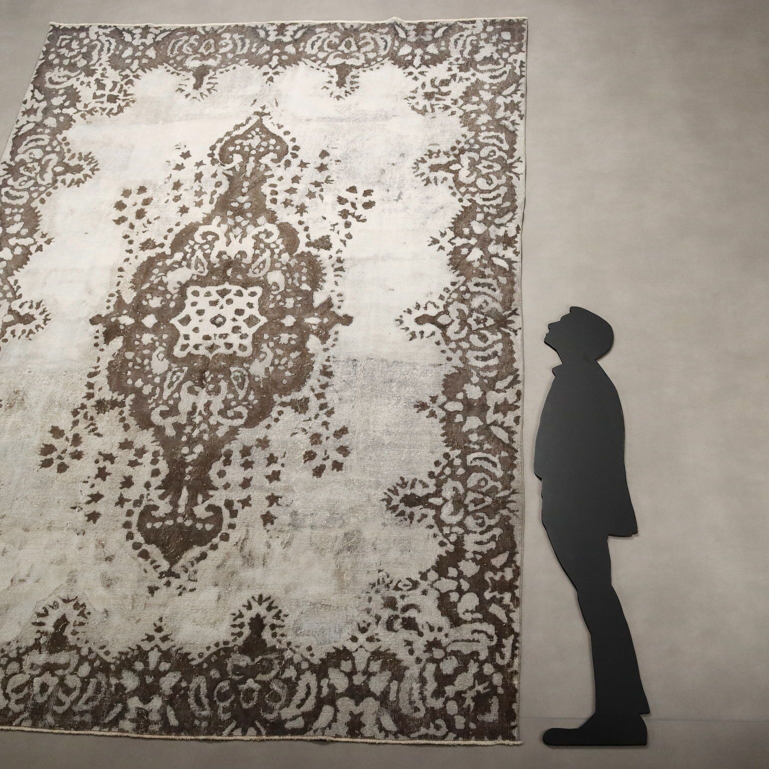 Antique Carpet Wool Cotton Thin Knot Handmade 142 X 103 In photo for sale