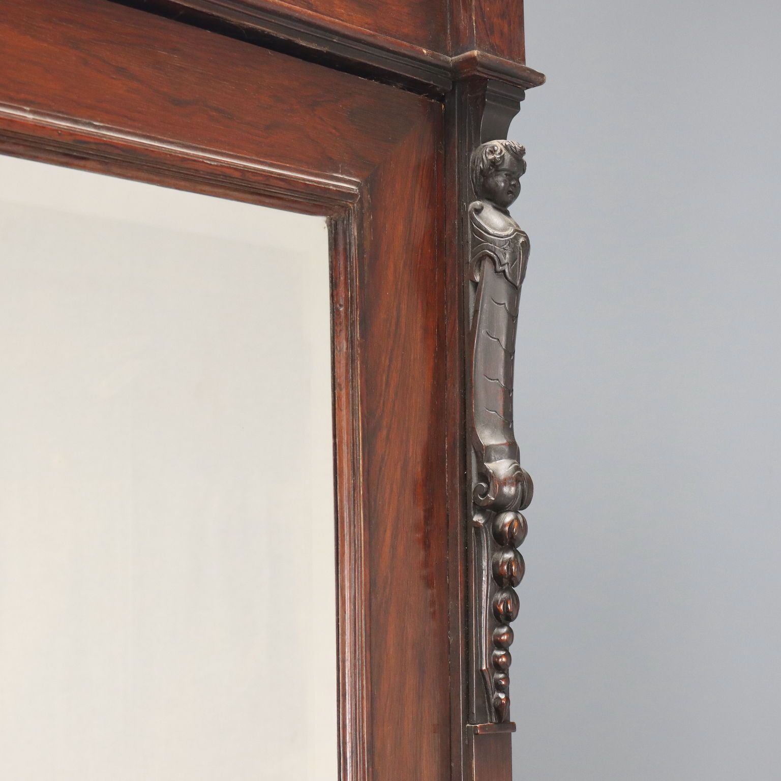 photo furniture Bois De Violette Veneered Wardrobe Italy 19th Century