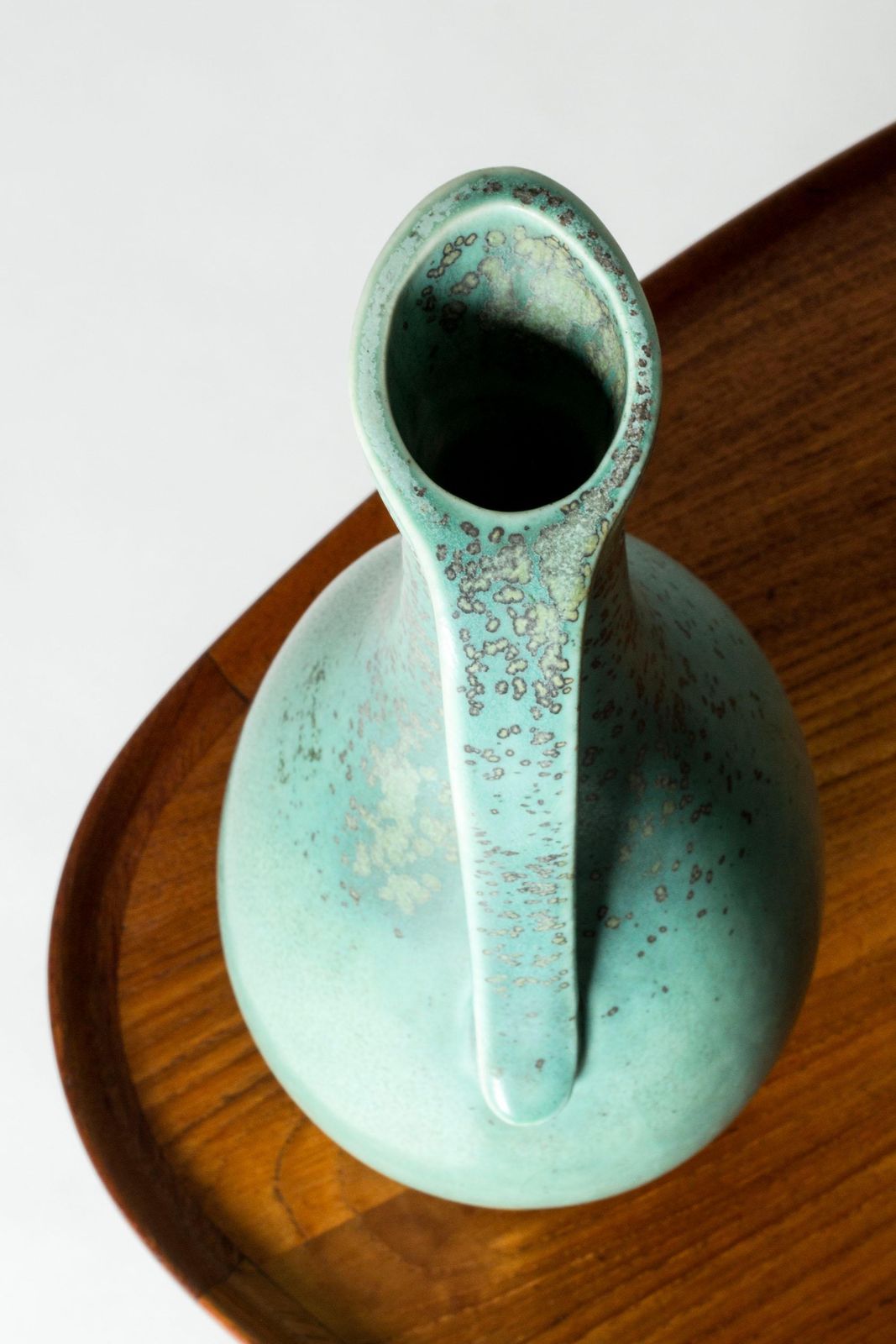 Scandinavian Functionalist Stoneware Vase By Gunnar Nylund, 1940s photo for sale