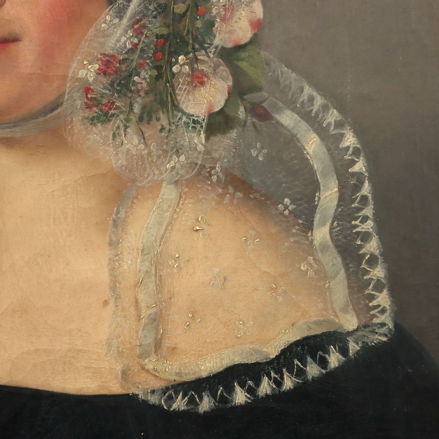 Schilderij, Portret Van Een Jonge Vrouw photo 740.0
