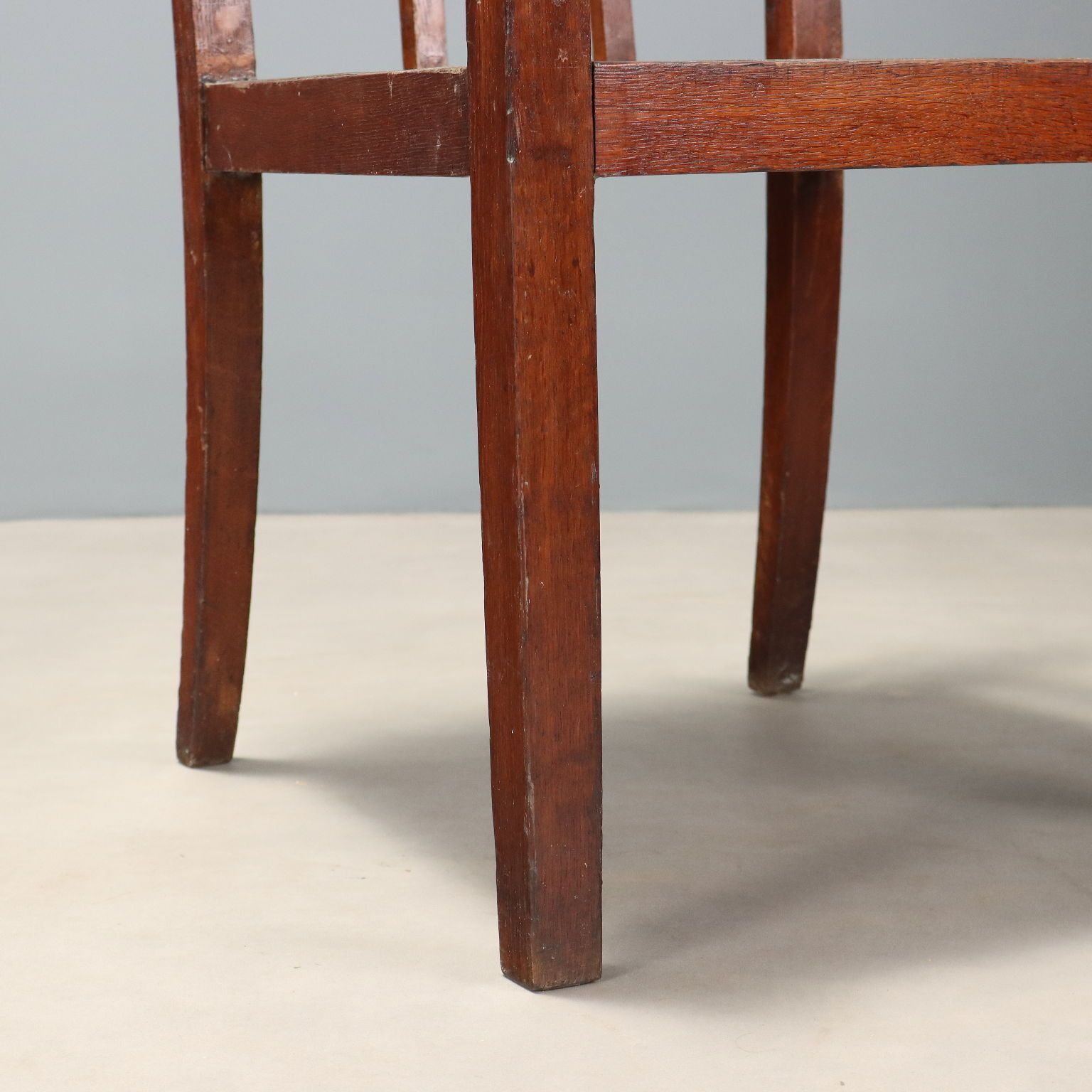 Paire de fauteuils Art déco en chêne, Italie, XXe siècle photo vinterior