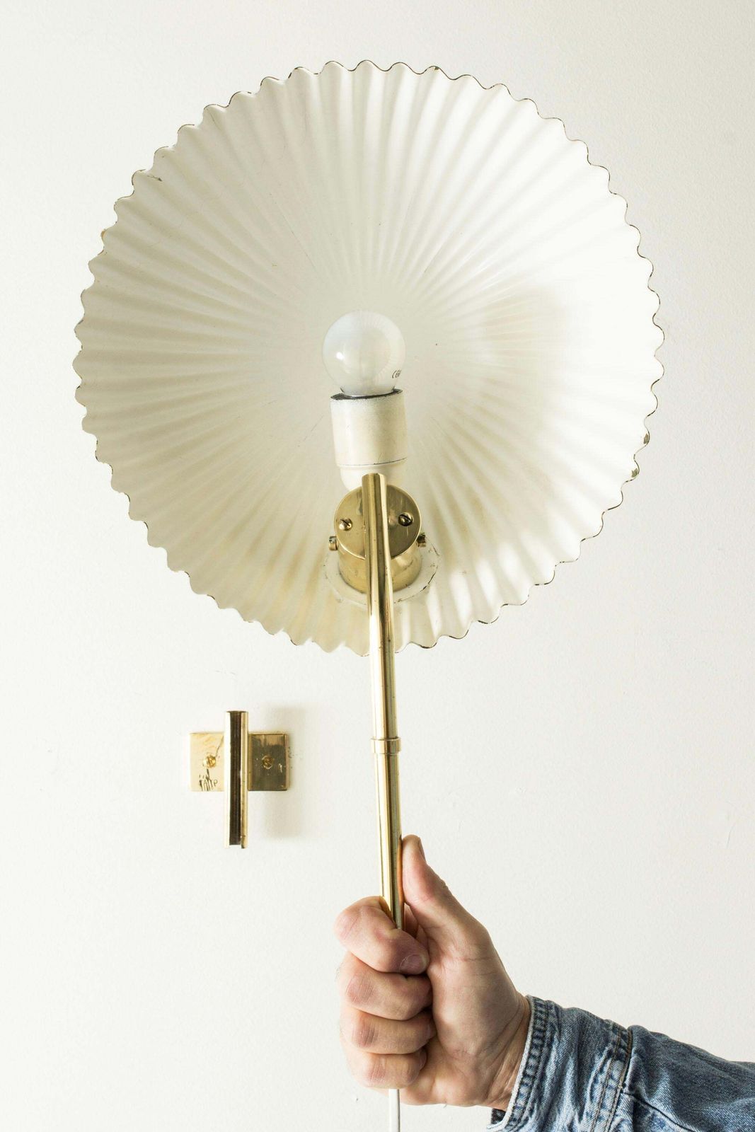 photo furniture Brass Wall Light By Paavo Tynell For Taito Oy, Finland, 1940s