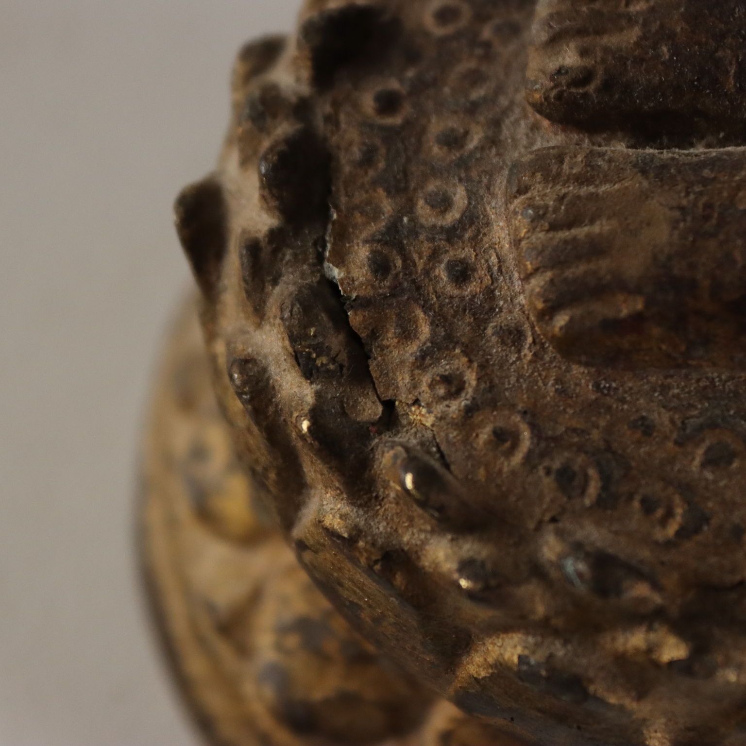 Statue de Bouddha en bronze photo vintage