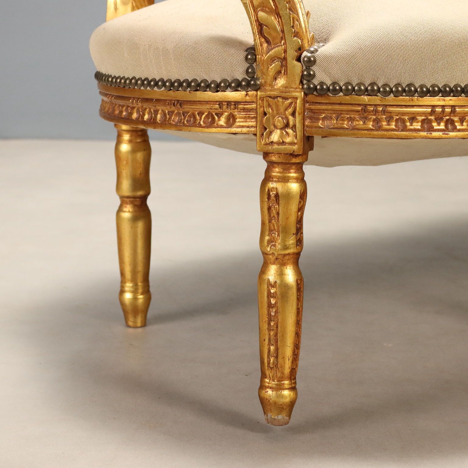 Neoclassical Style Sofa In Gilded Wood photo buy