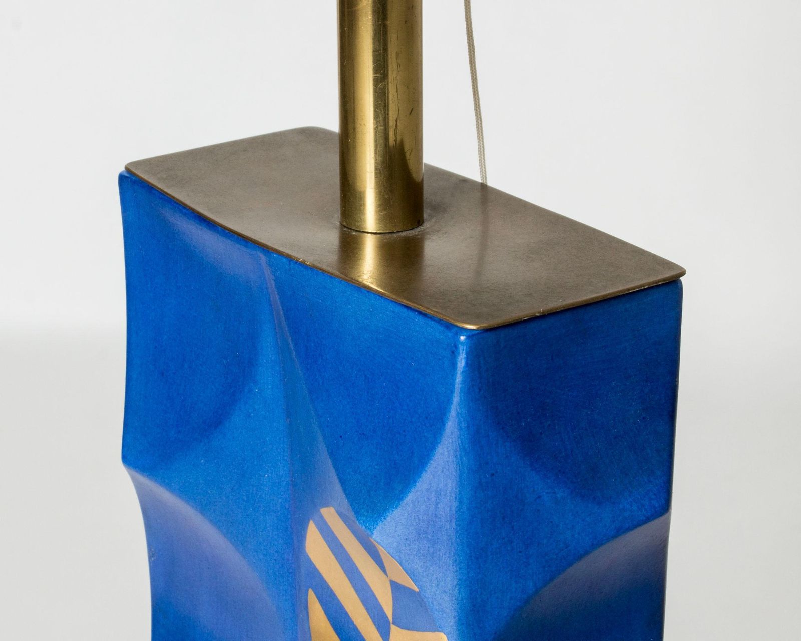 Grande lampe de table moderniste par Liisa Hallamaa, Finlande, 1972 photo vintage
