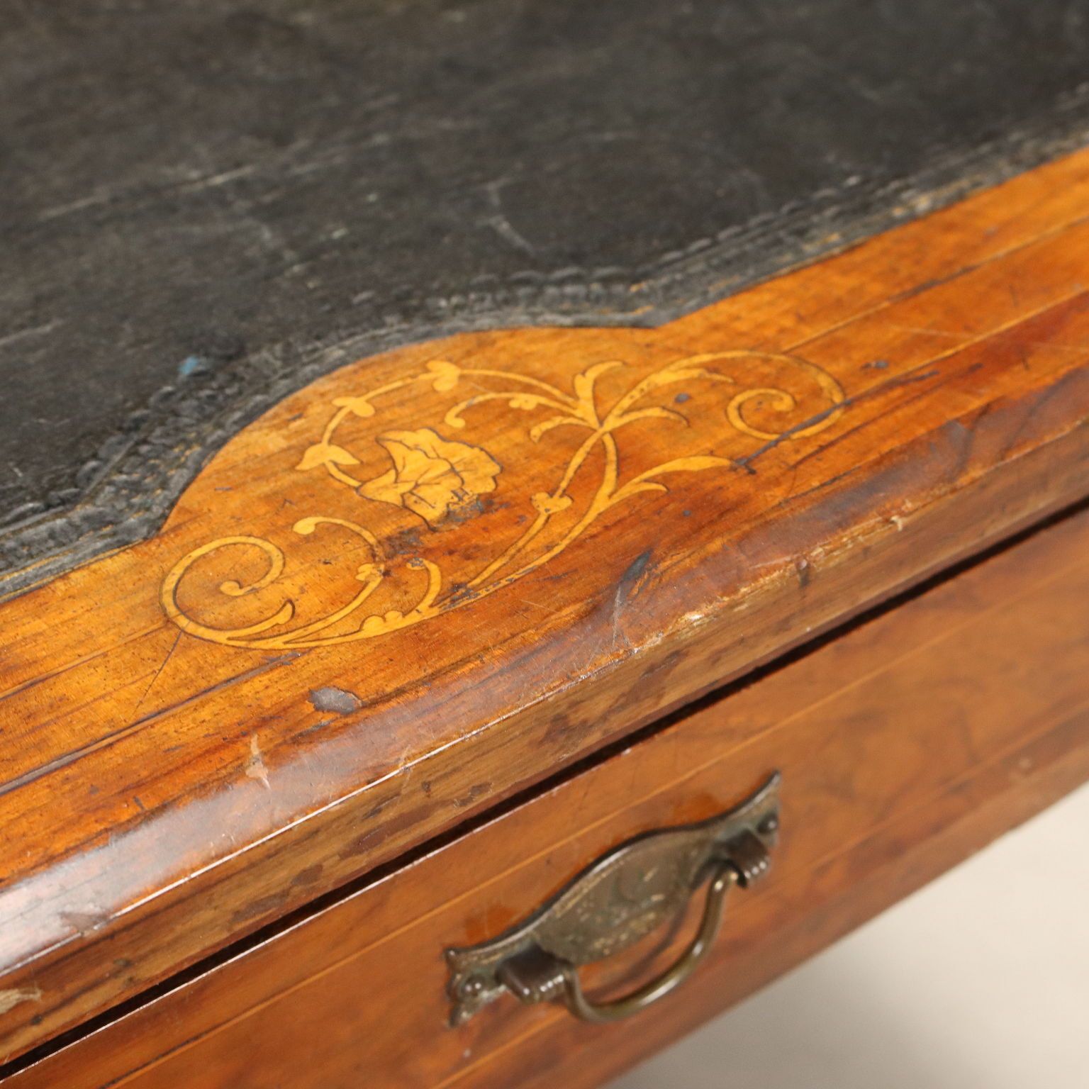 English Art Nouveau Desk Early 20th Century photo vinterior