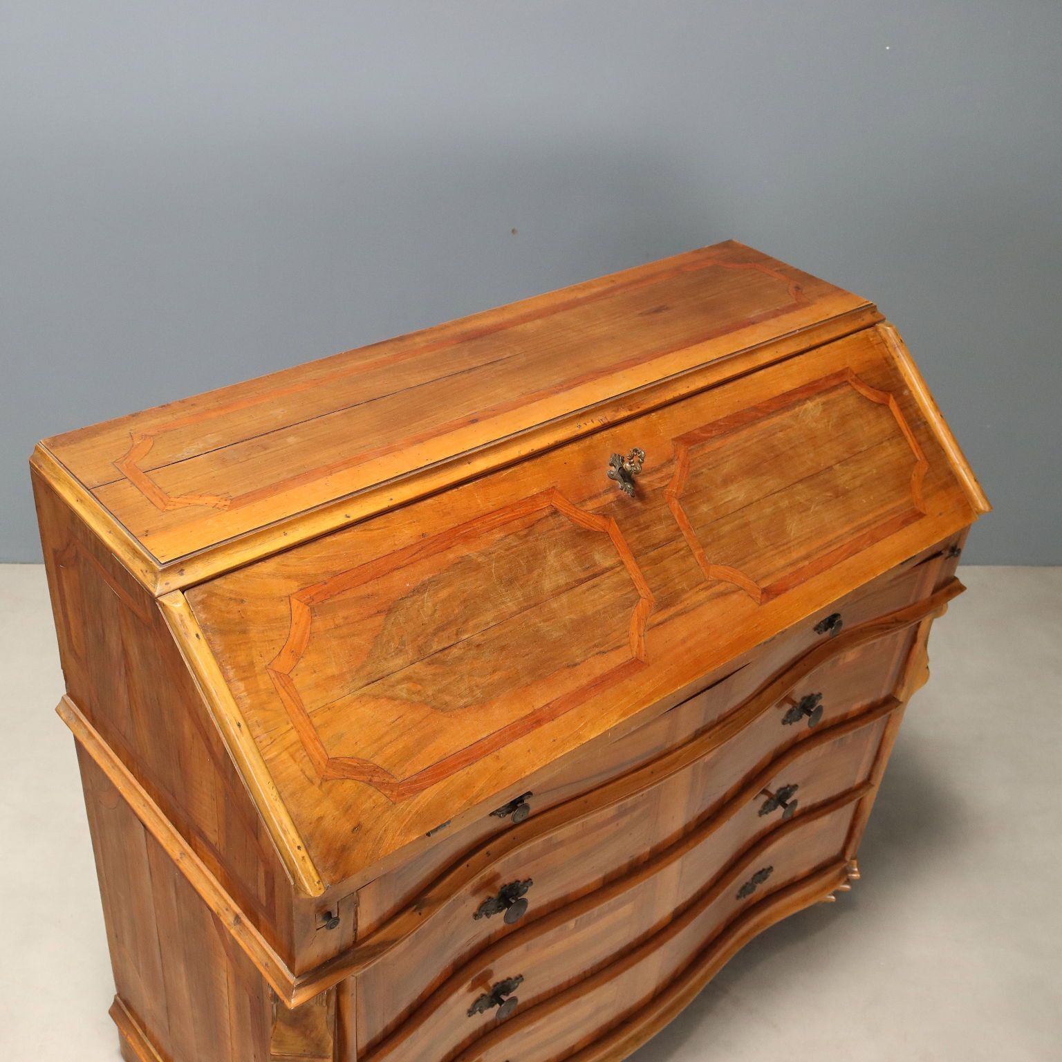 photo for sale Walnut Style Bureau With Cherry Inlay