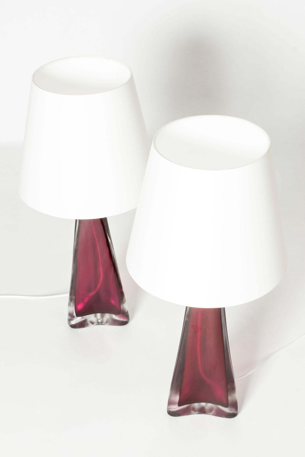 Mid-century glazen tafellampen van Carl Fagerlund, Orrefors, Zweden, jaren 1960 photo for sale