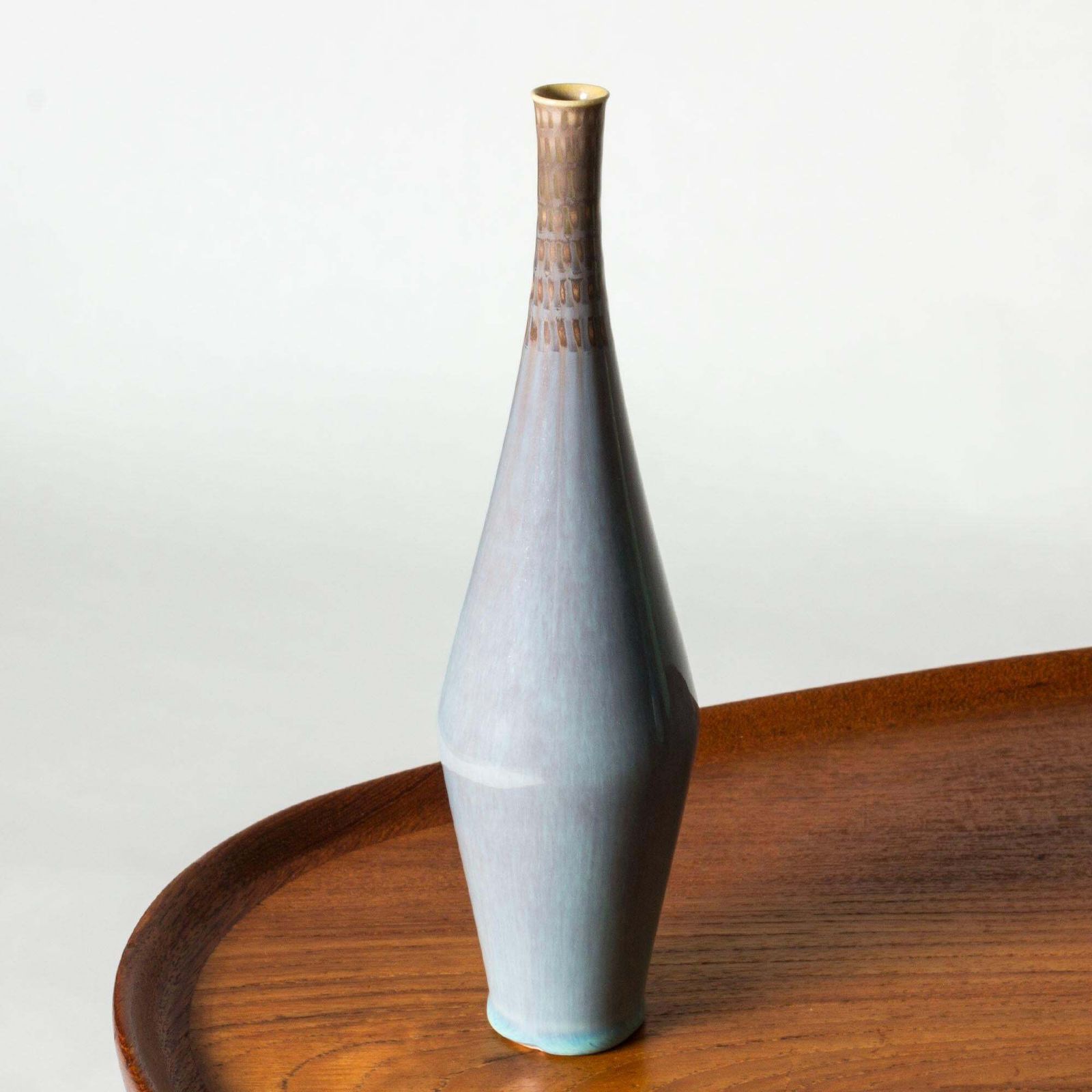 Scandinavian Modern Stoneware Vase By Stig Lindberg, Gustavsberg, Sweden, 1950s photo furniture