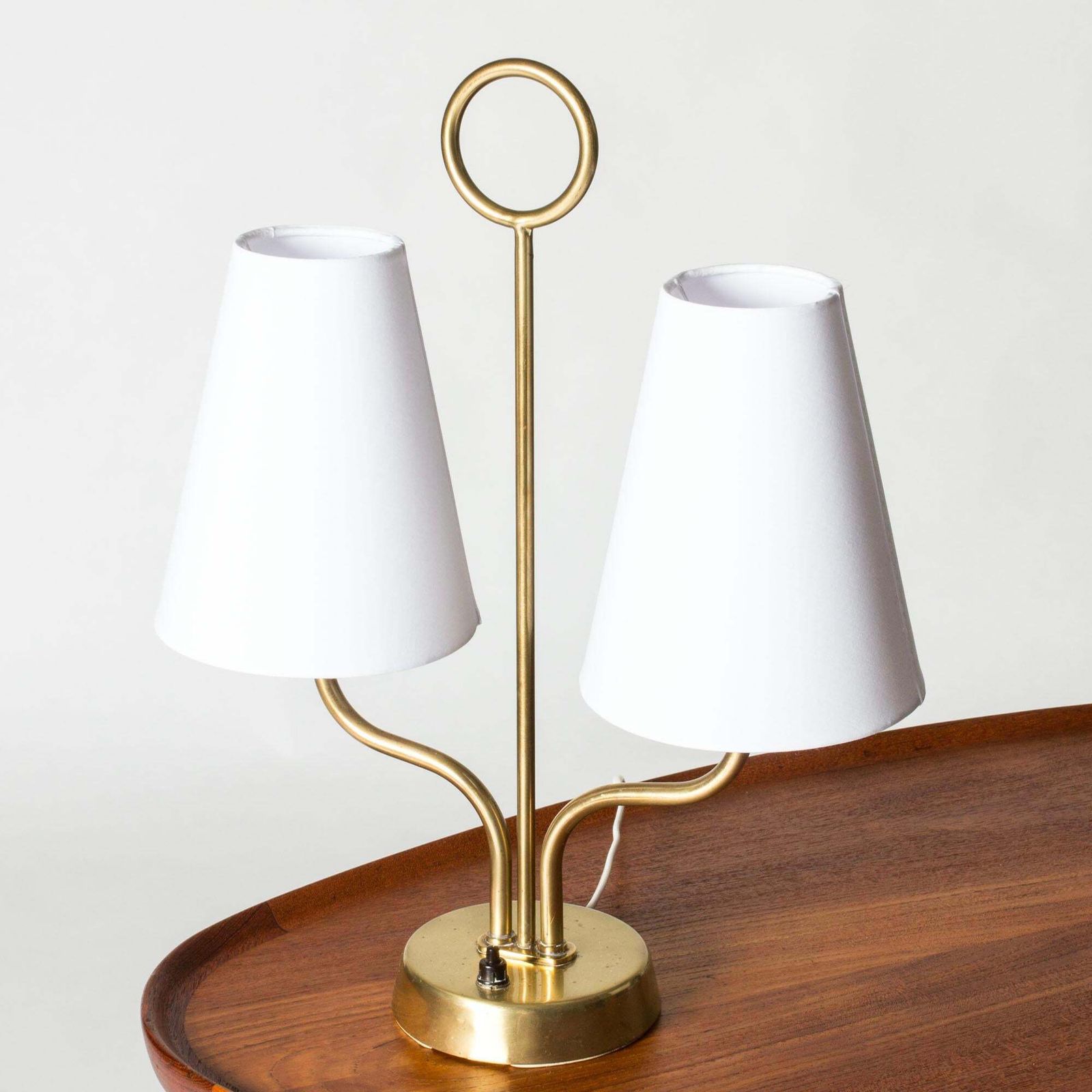 Modernist Table Lamp By Hans Bergström, Ateljé Lyktan, Sweden, 1940s photo Lighting
