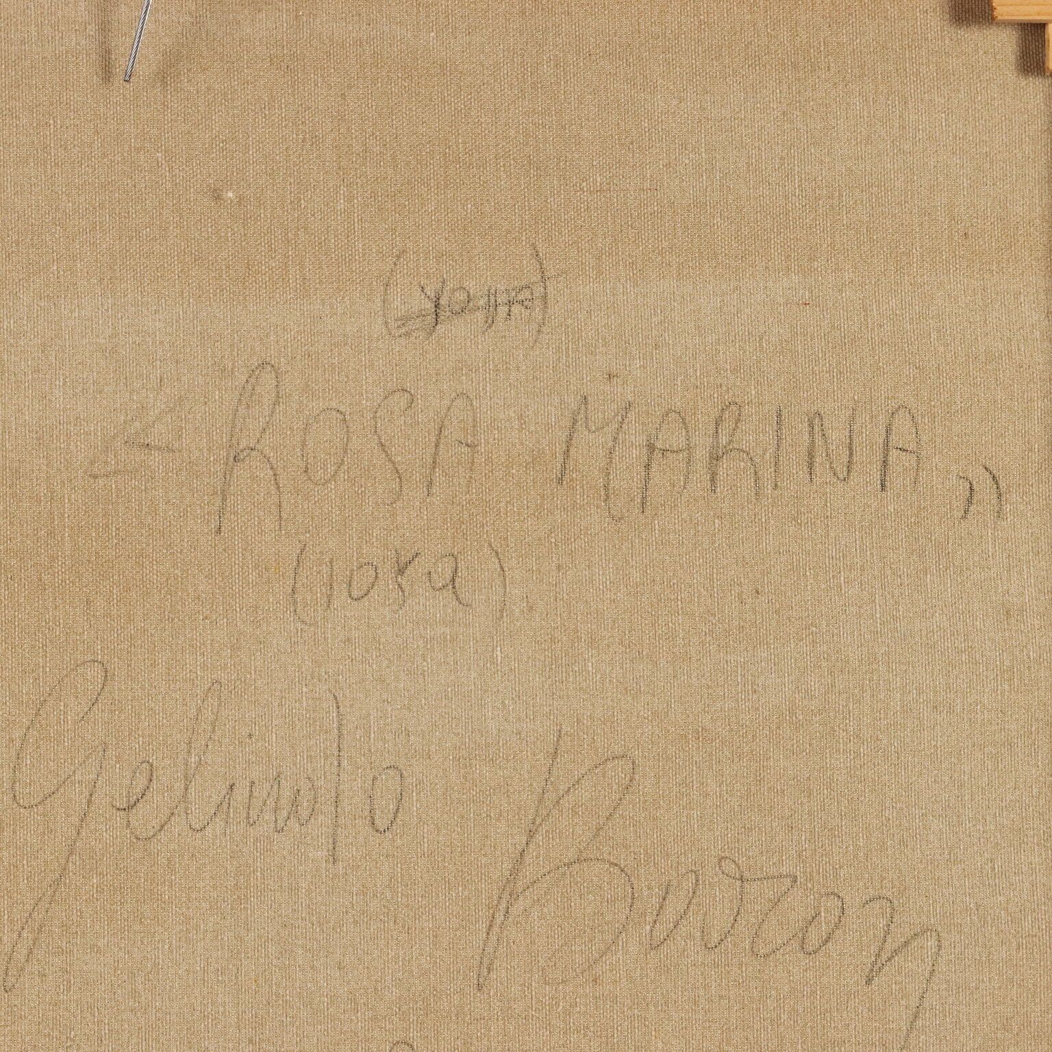 350.0 Peinture contemporaine signée Gelindo Baron, Rosa Marina, XXe siècle photo