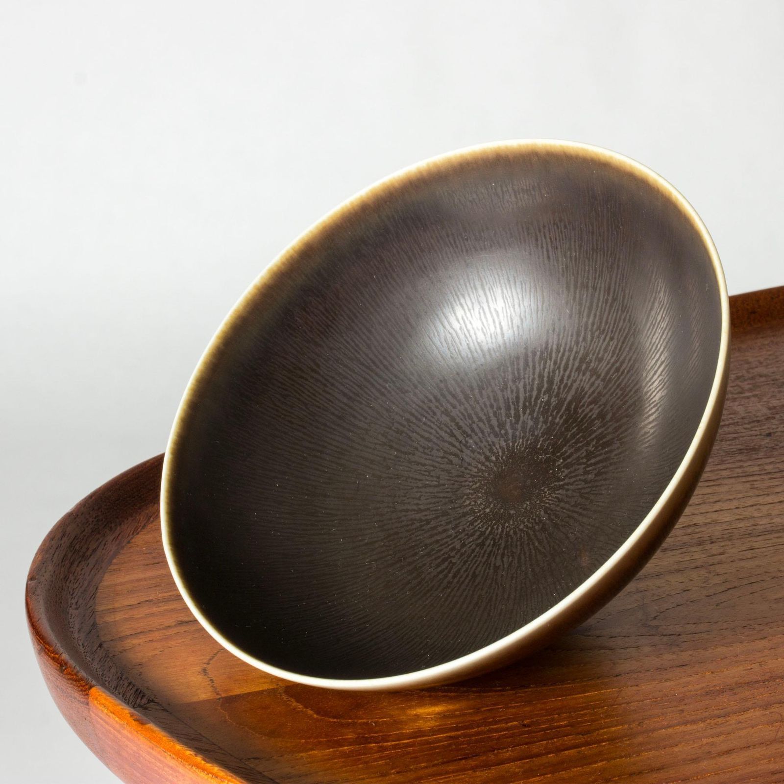 Mid-Century Modern Stoneware Kom van Berndt Friberg, Gustavsberg, Zweden, 1957 photo Woonaccessoires