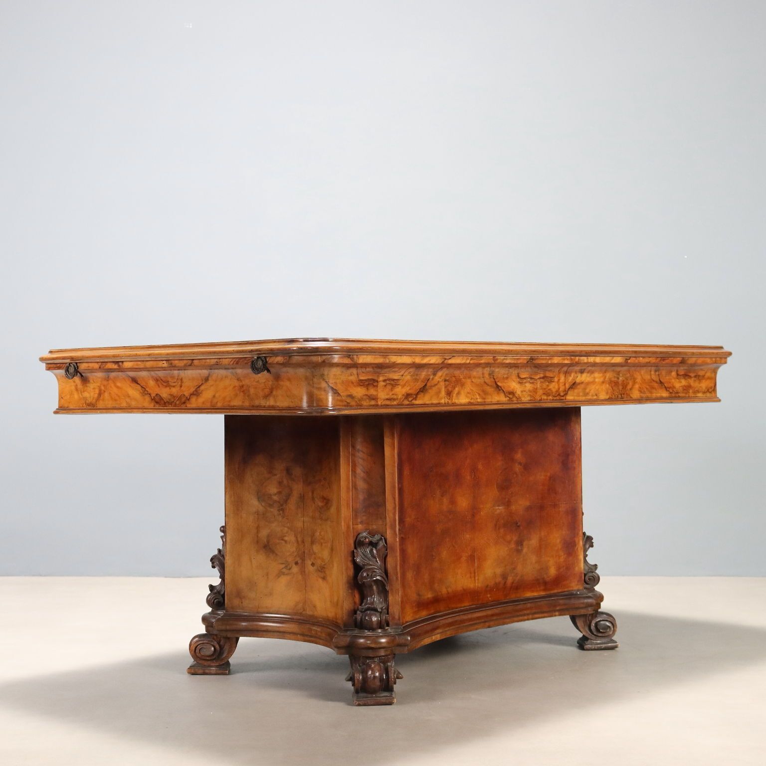 photo for sale Art Deco Walnut And Walnut Burl Table