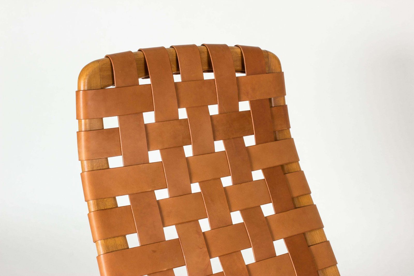 photo furniture Méridienne mid-century modern en cuir, par Arne Vodder, Danemark, années 1950