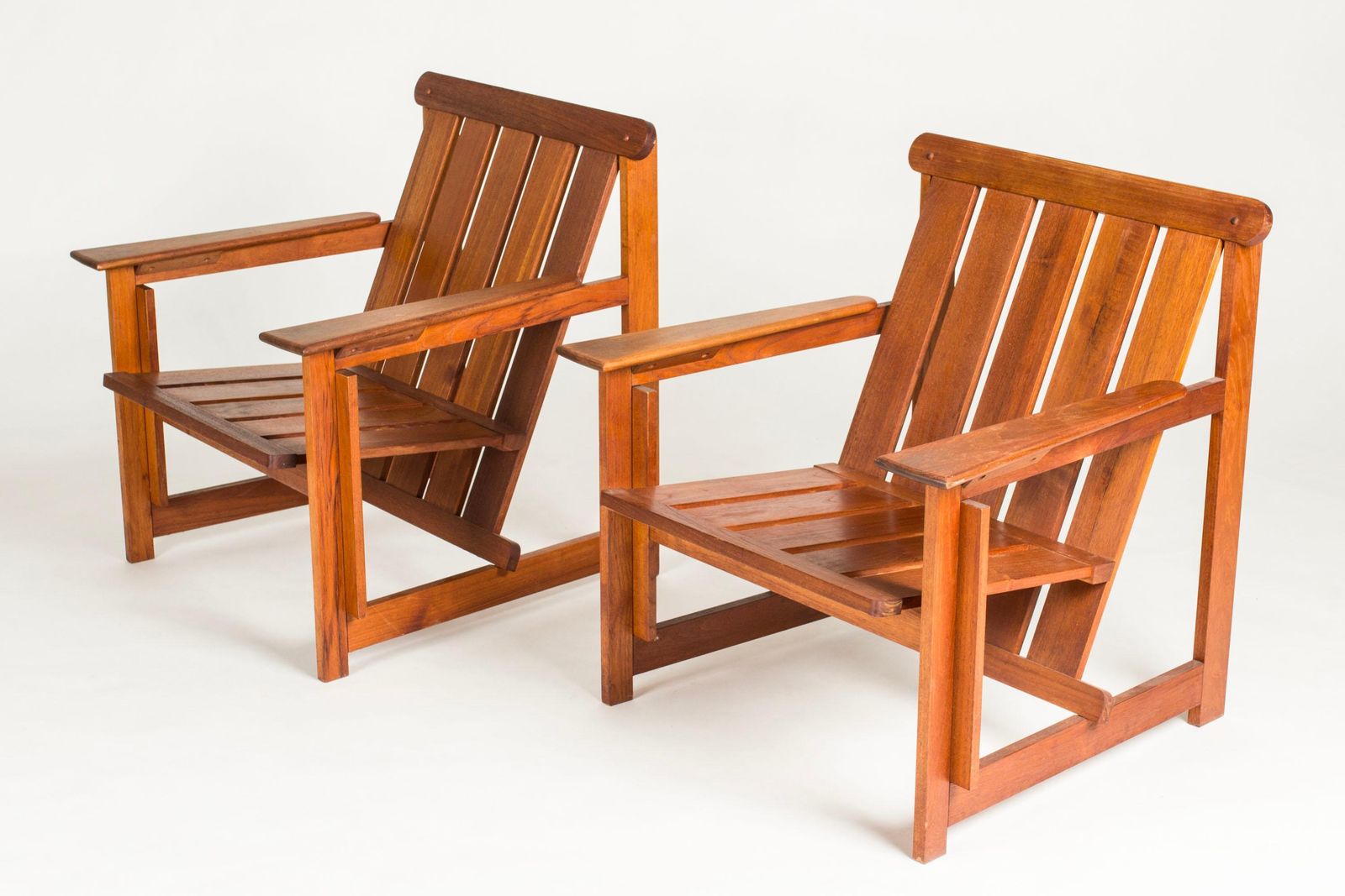 Scandinavian Vintage Lounge Or Deck Chairs From Hi Gruppen, Sweden, 1960s photo for sale