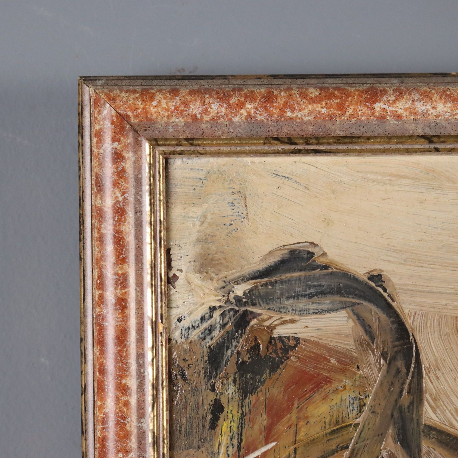 photo furniture Peinture contemporaine signée Paolo Schiavocampo, Figures, Italie, 1960