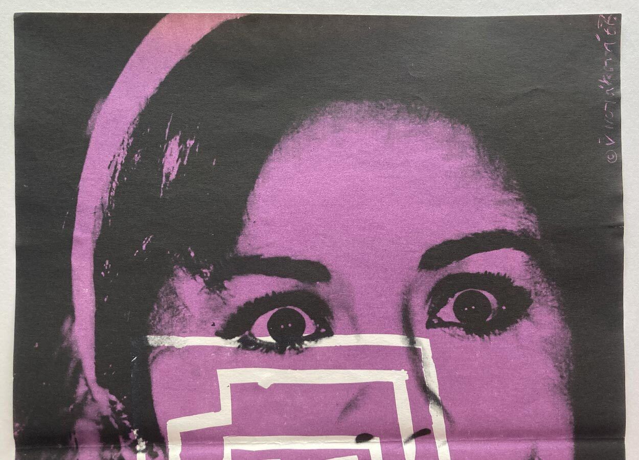 Affiche de cinéma, A Man Without A Passport, Věra Nováková, 1966, design tchèque vintage photo furniture
