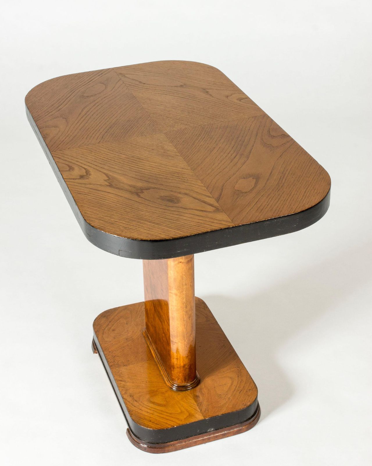 Console suédoise Modern en orme, bords noirs, design années 1930 photo buy