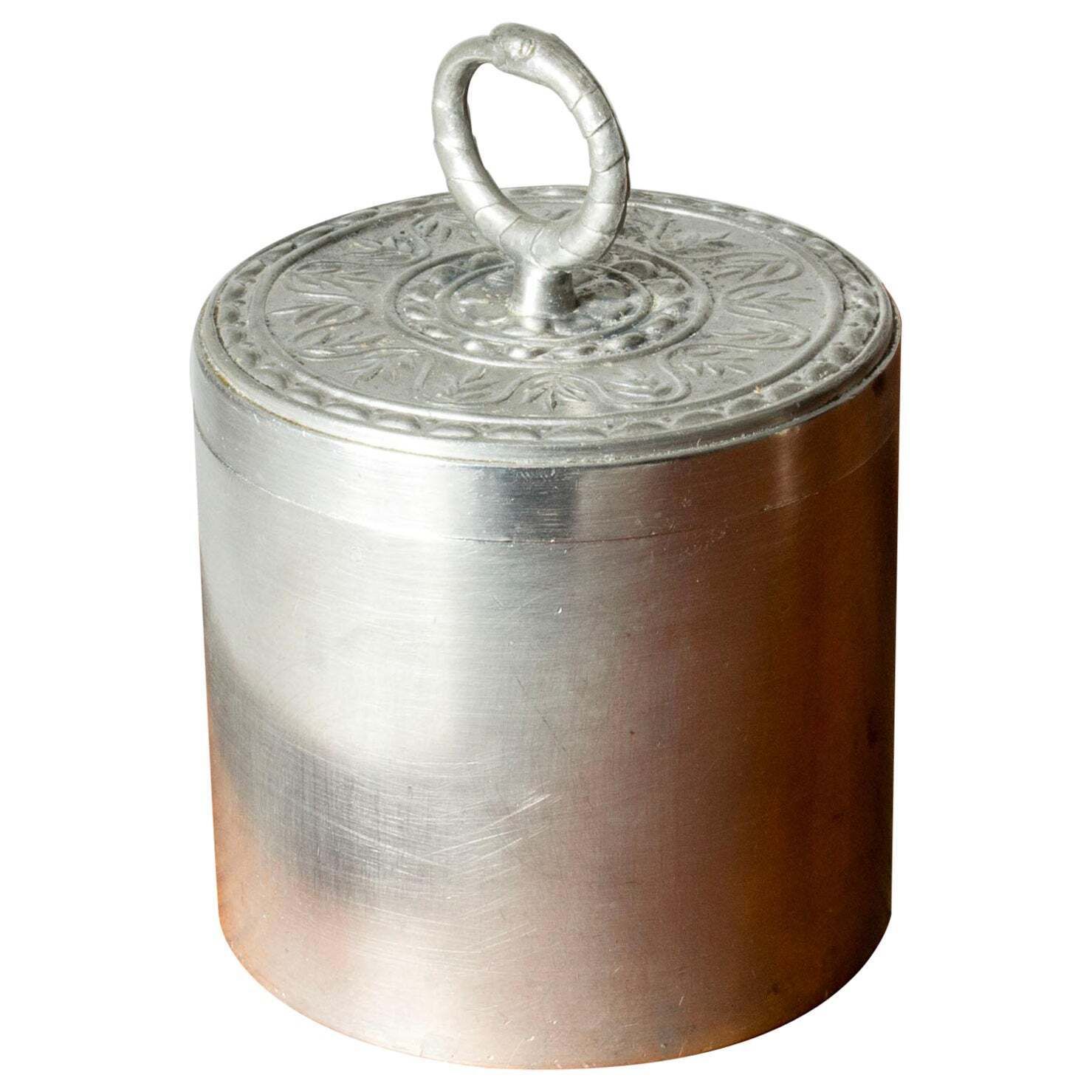 Mid-century Scandinaviaans tinnen pot van Svenskt Tenn, Zweden, 1944