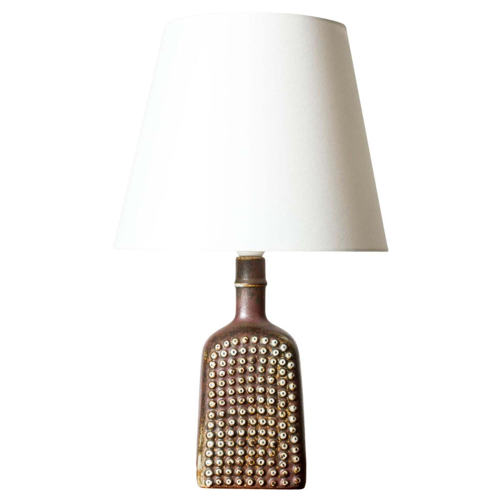 Modernist Mid Century Stoneware Table Lamp, Stig Lindberg, Gustavsberg, 1950s