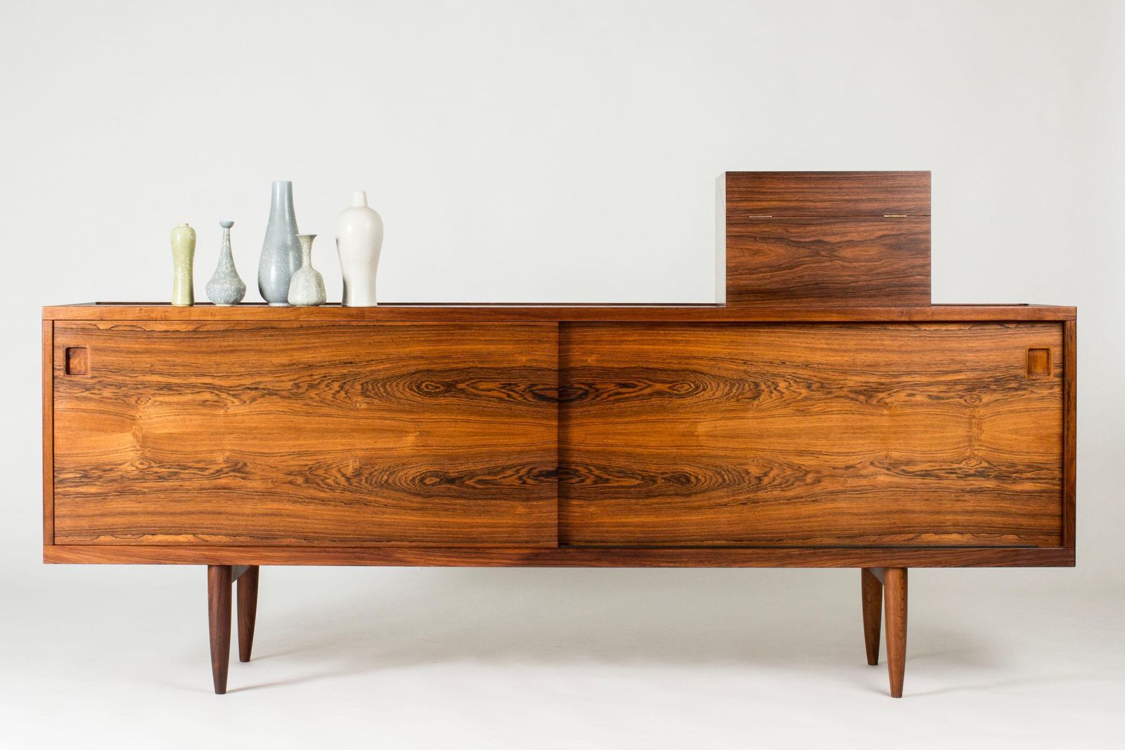 Midcentury Table Bar Cabinet, Leif Alring, Sweden, 1960s photo vintage