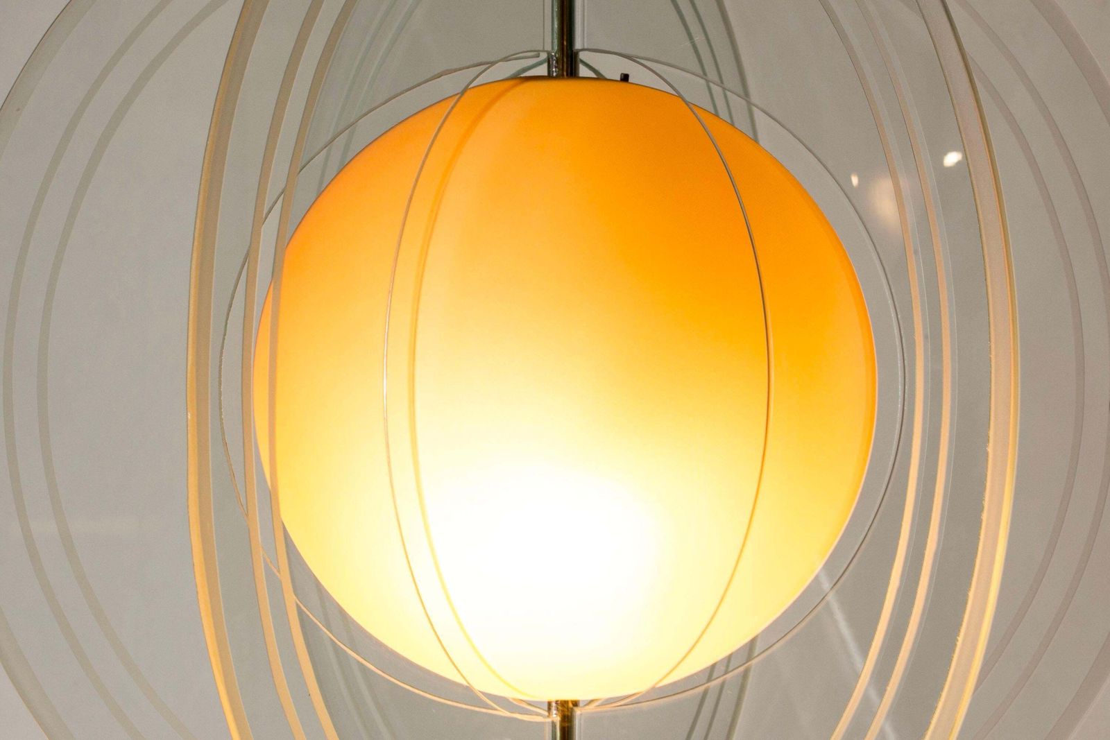 Midcentury "Arsenal" Ceiling Light, Vicke Lindstrand, Orrefors, Sweden, 1937 photo 32742.0