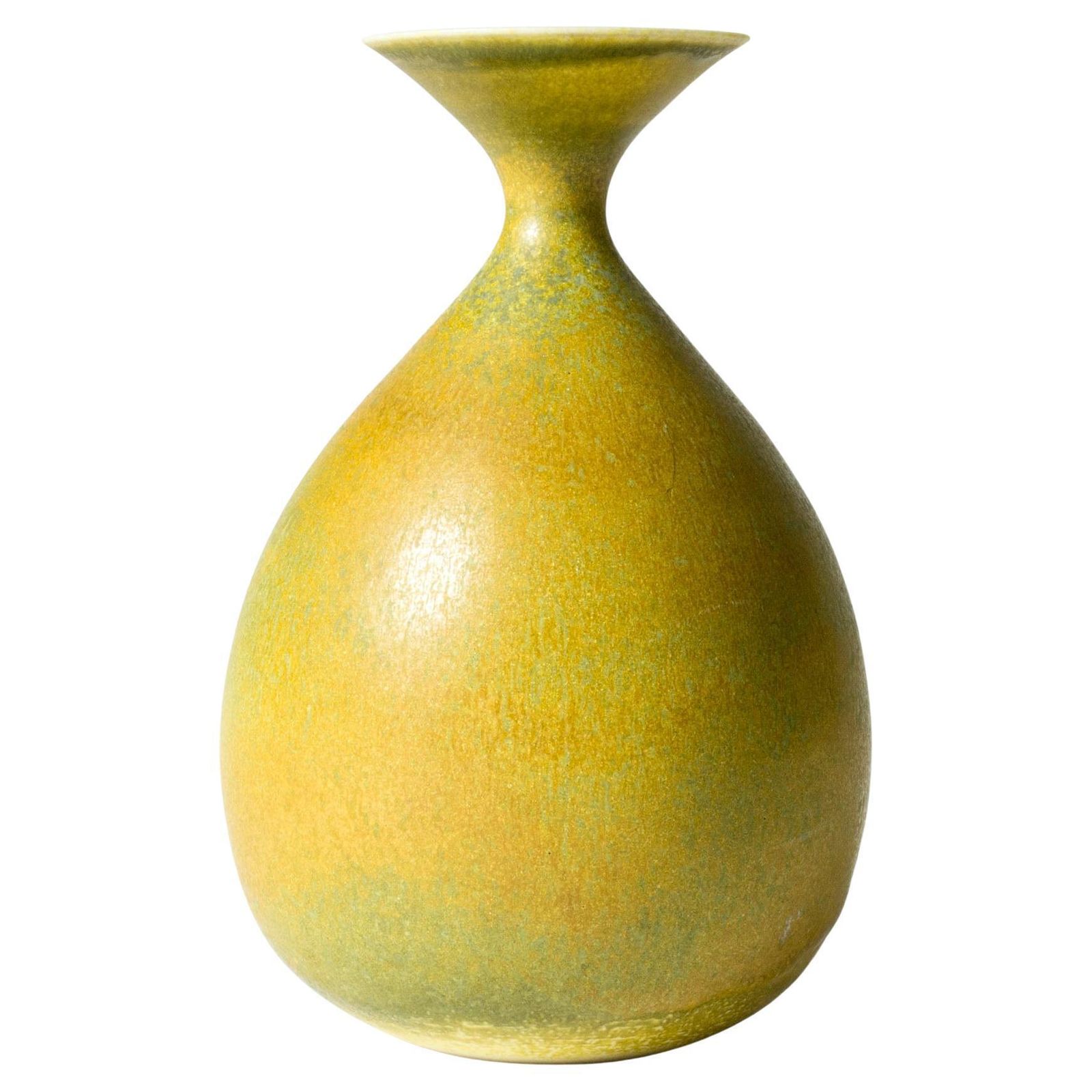 Vase en grès unique par Carl Harry Stålhane, Rörstrand, Suède, années 1950