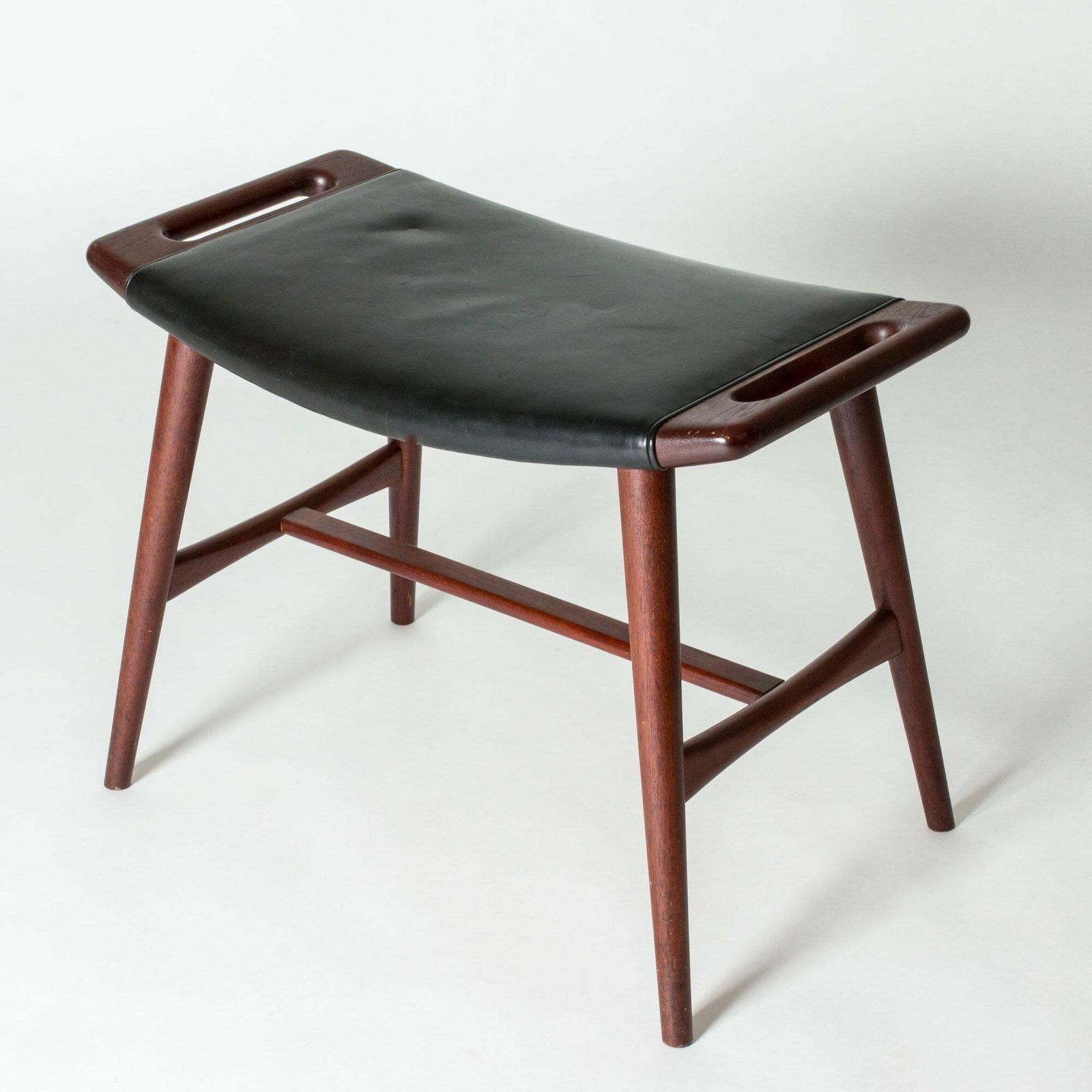 Piano Stool By Hans J. Wegner For L. Chr. Larsen & Søn, Denmark, 1950s photo for sale