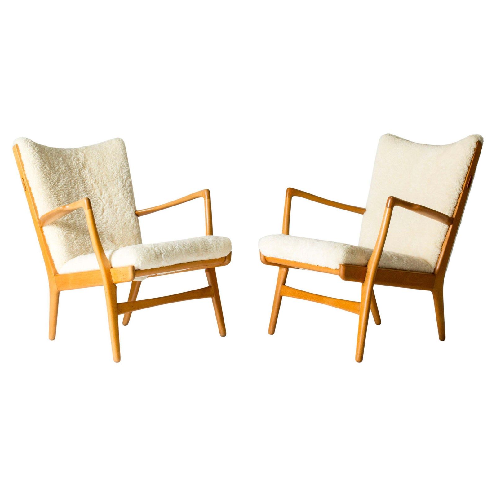 Pair Of “Ap 16” Lounge Chairs By Hans J. Wegner, Denmark, 1960s