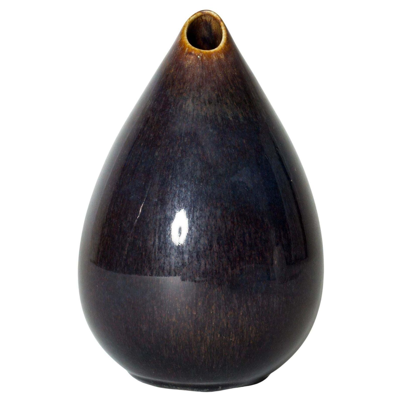 Vase en grès mid-century « Gnurgla » par Stig Lindberg, Gustavsberg, Suède, années 1950