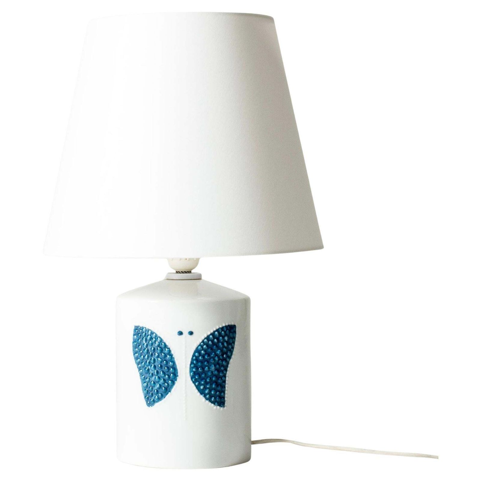 Lampe de table en grès mid-century scandinave, par Sylvia Leuchovius, Suède, années 1960