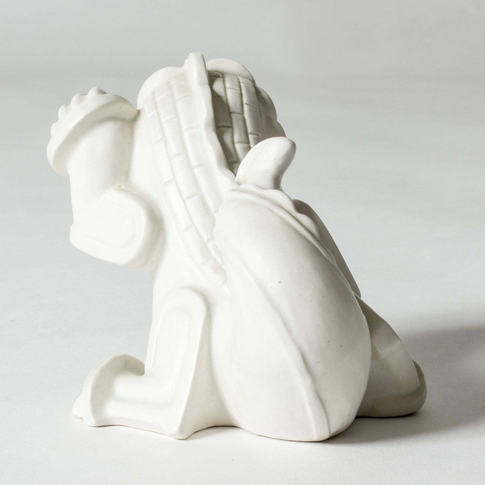 Figurine « Dragon Puppy » en grès par Wilhelm Kåge, Gustavsberg, Suède, années 1940 photo Décoration